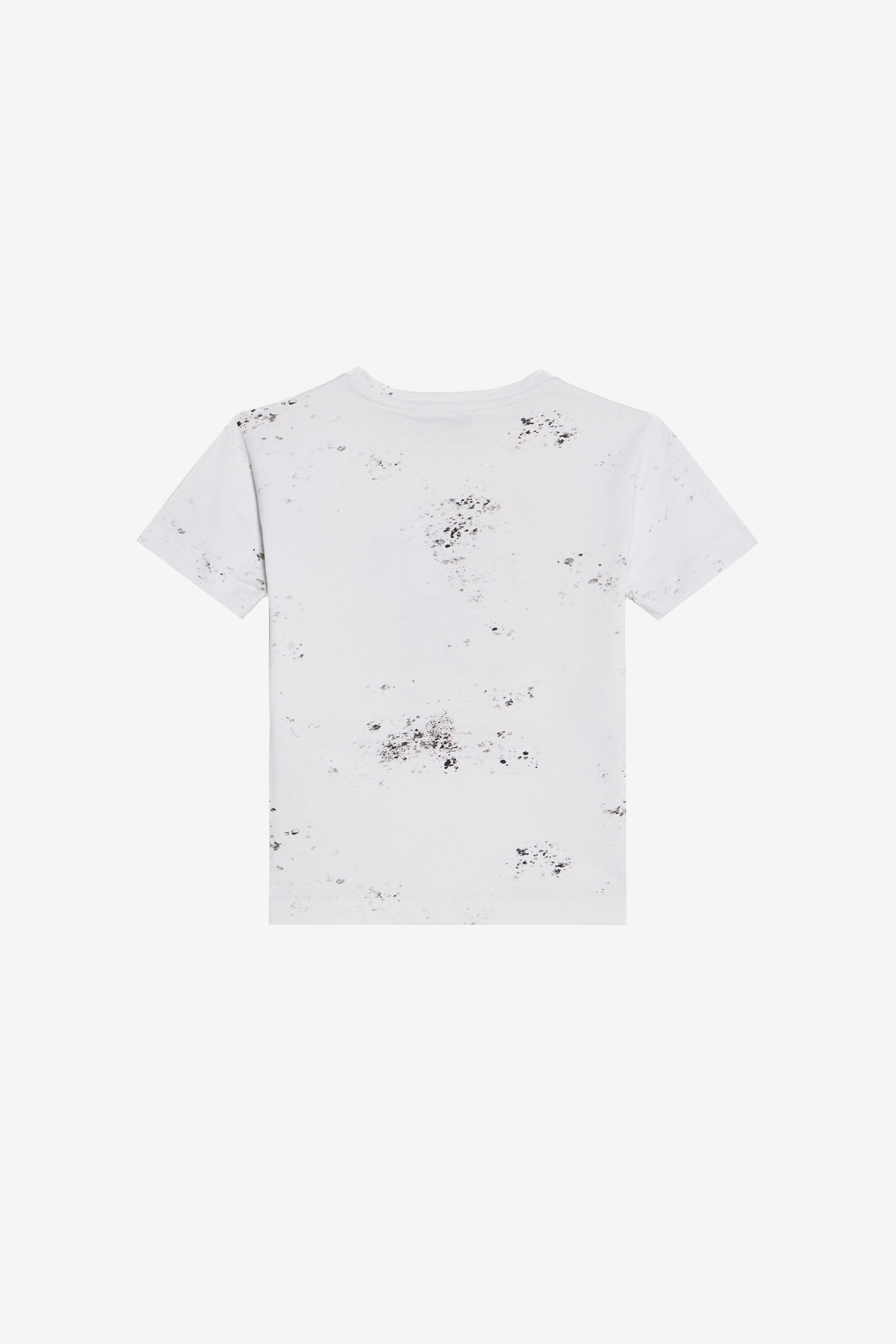  Roberto Cavalli Optical White T-shirt With Marbled Rc Monogram - Male T-shirts And Polos Optical White 12a 