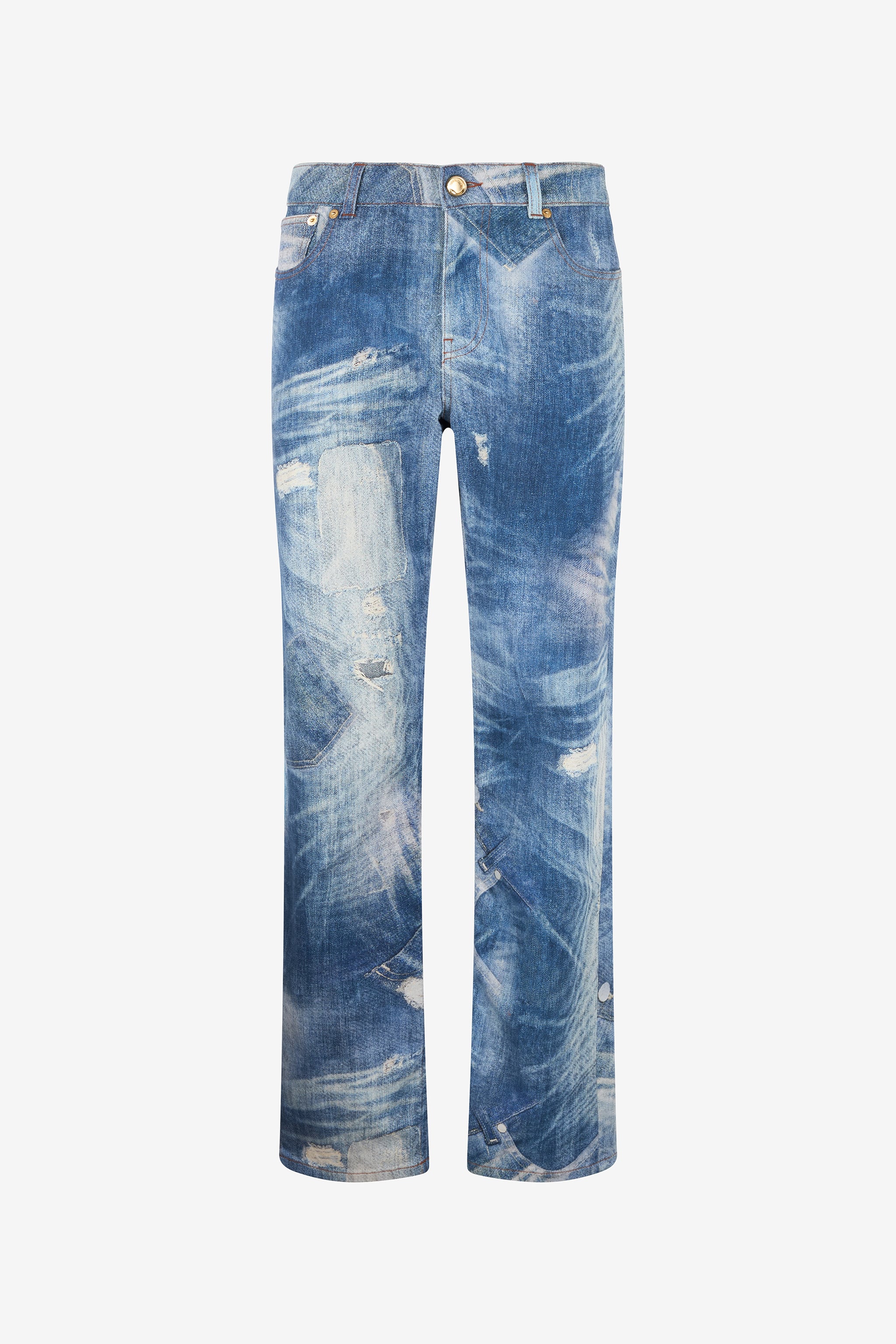 Roberto Cavalli Patchwork Denim Jeans