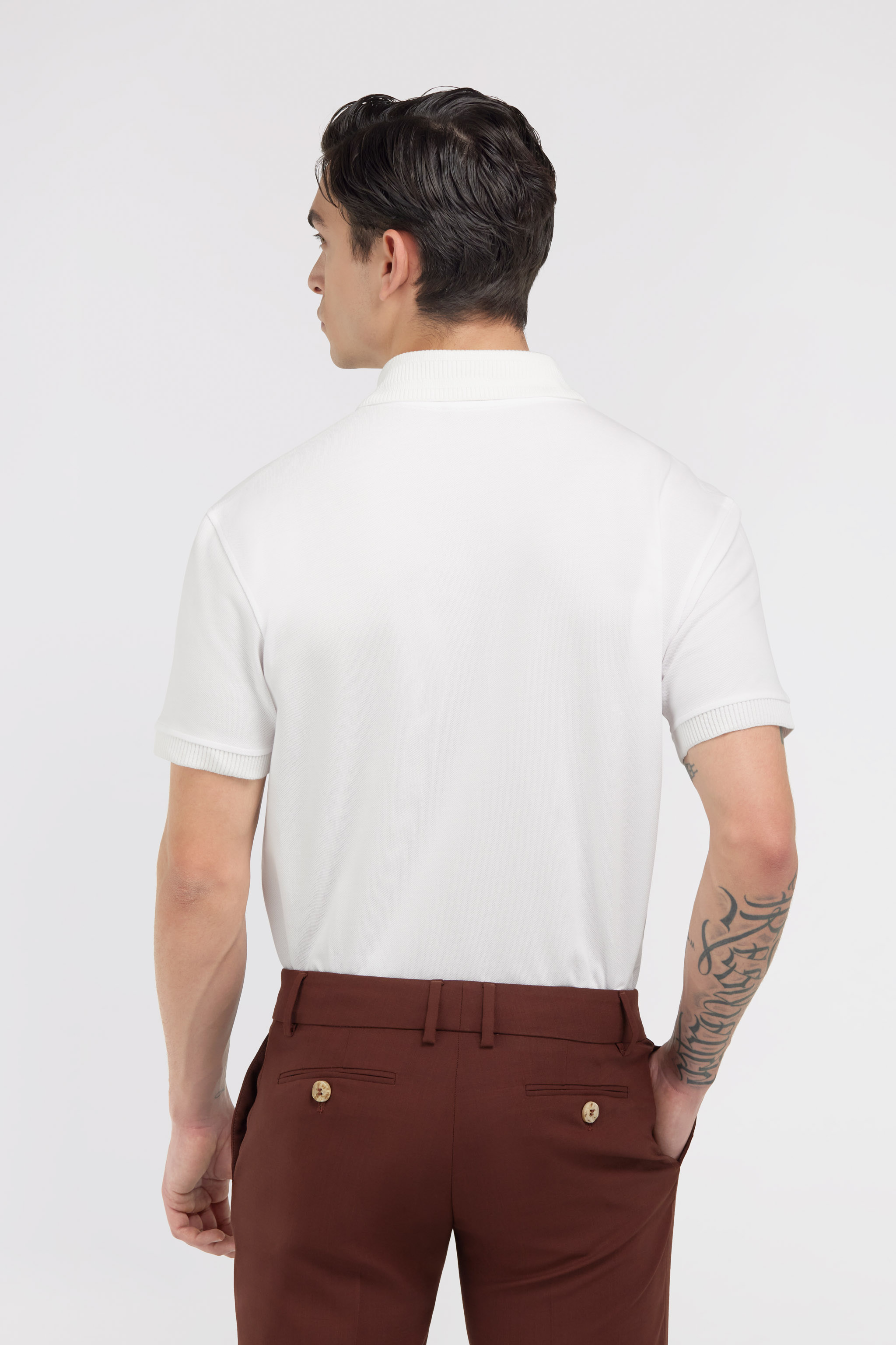 Roberto Cavalli Rc Logo Polo In White