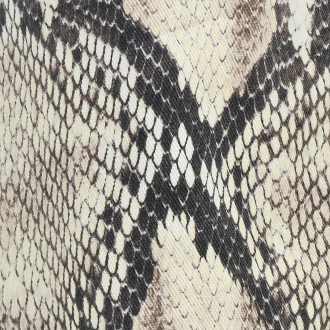 Roberto Cavalli Rock Jeans With Python Print In Black