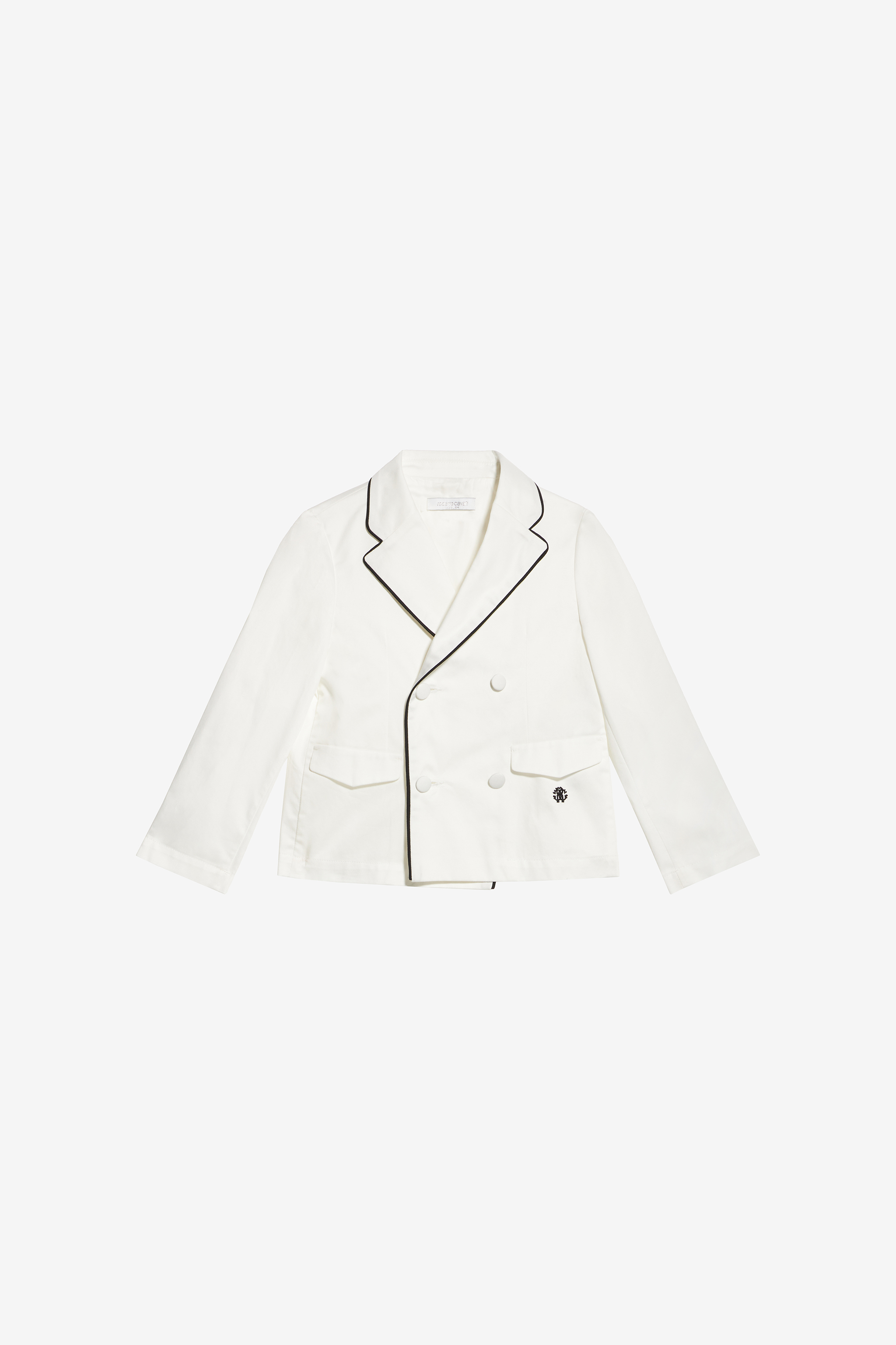 Roberto Cavalli Double-breasted Jacket With Rc Monogram In White