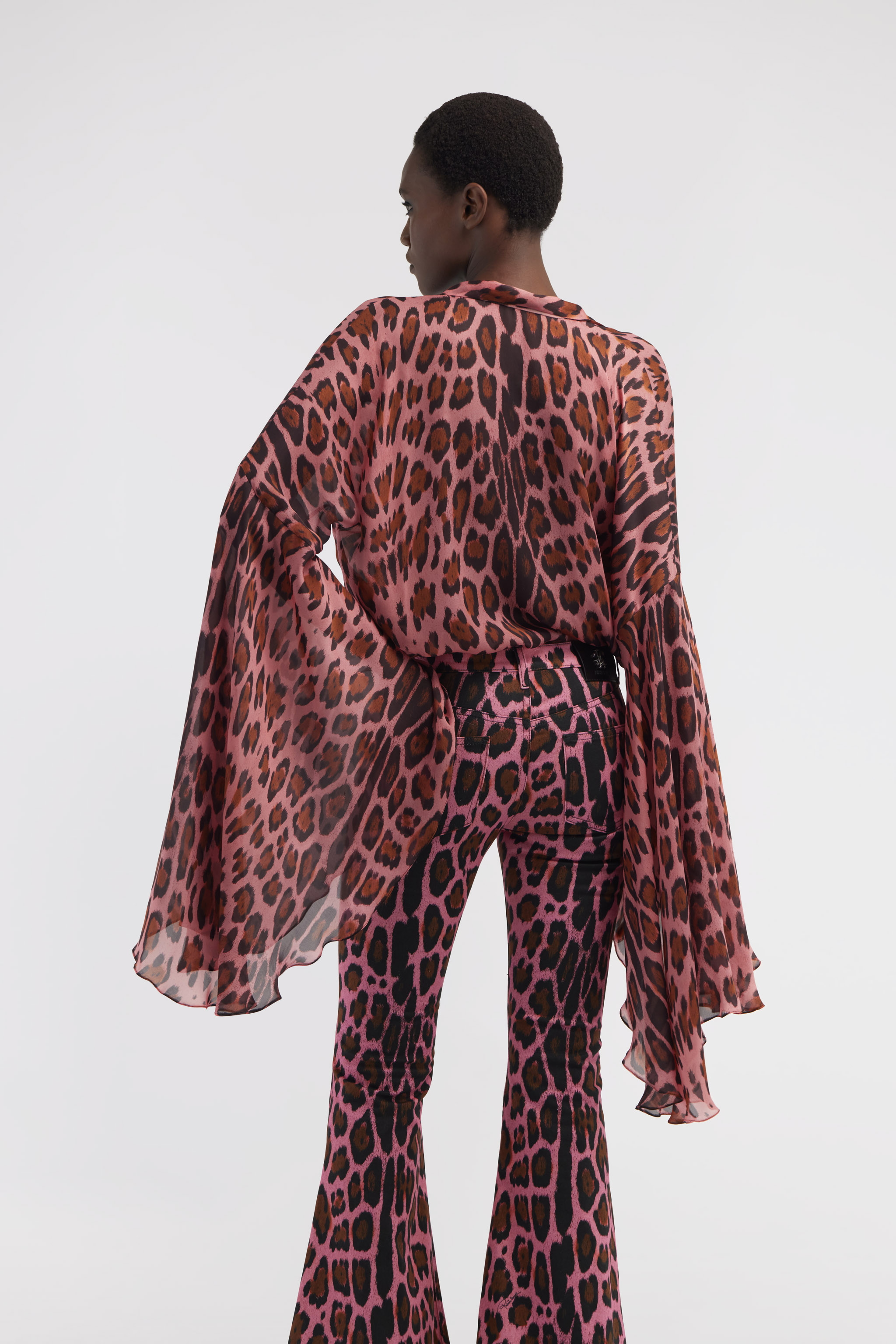 ROBERTO CAVALLI LEOPARDENMUSTERHEMD