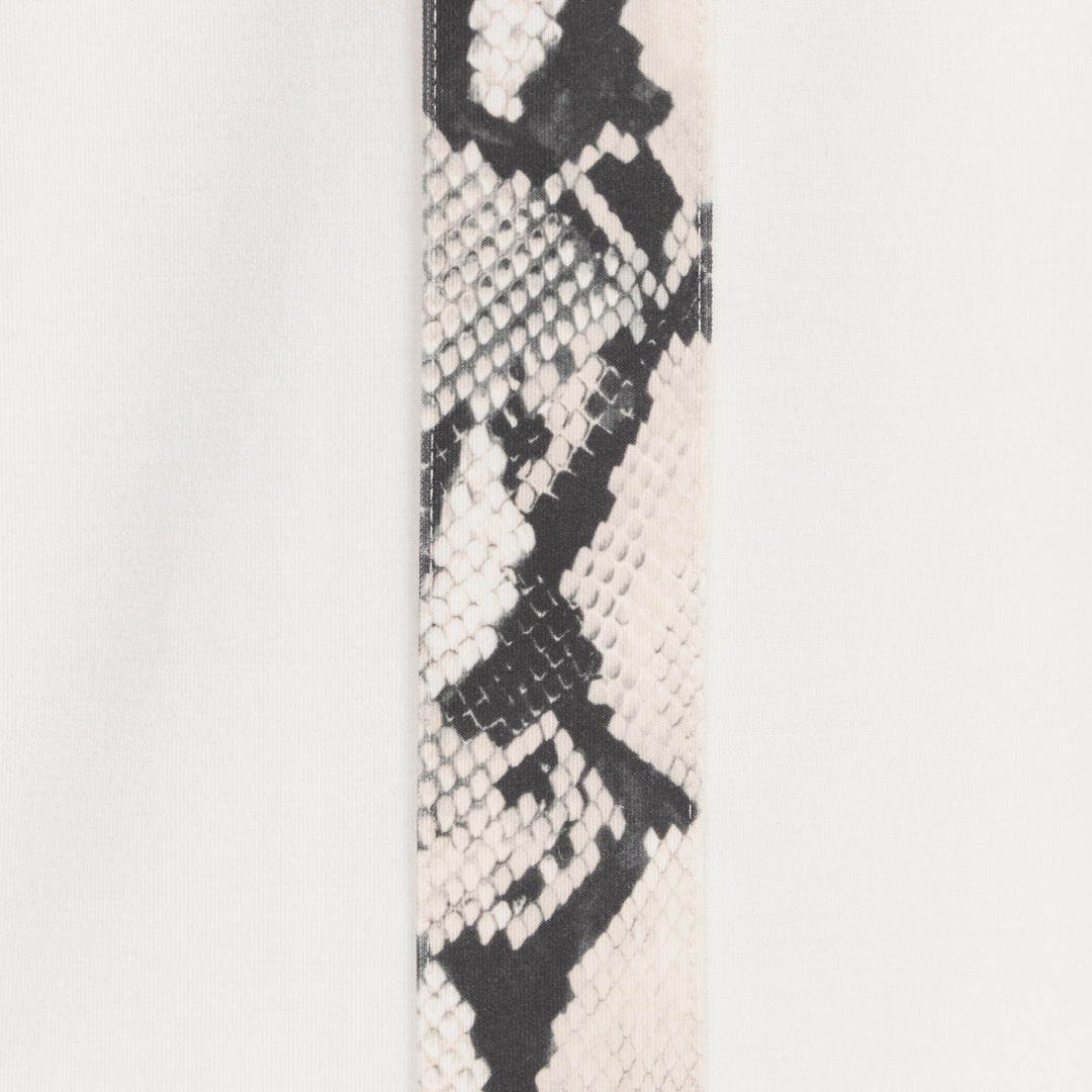 Roberto Cavalli Trousers With Snake Bands In Ivory
