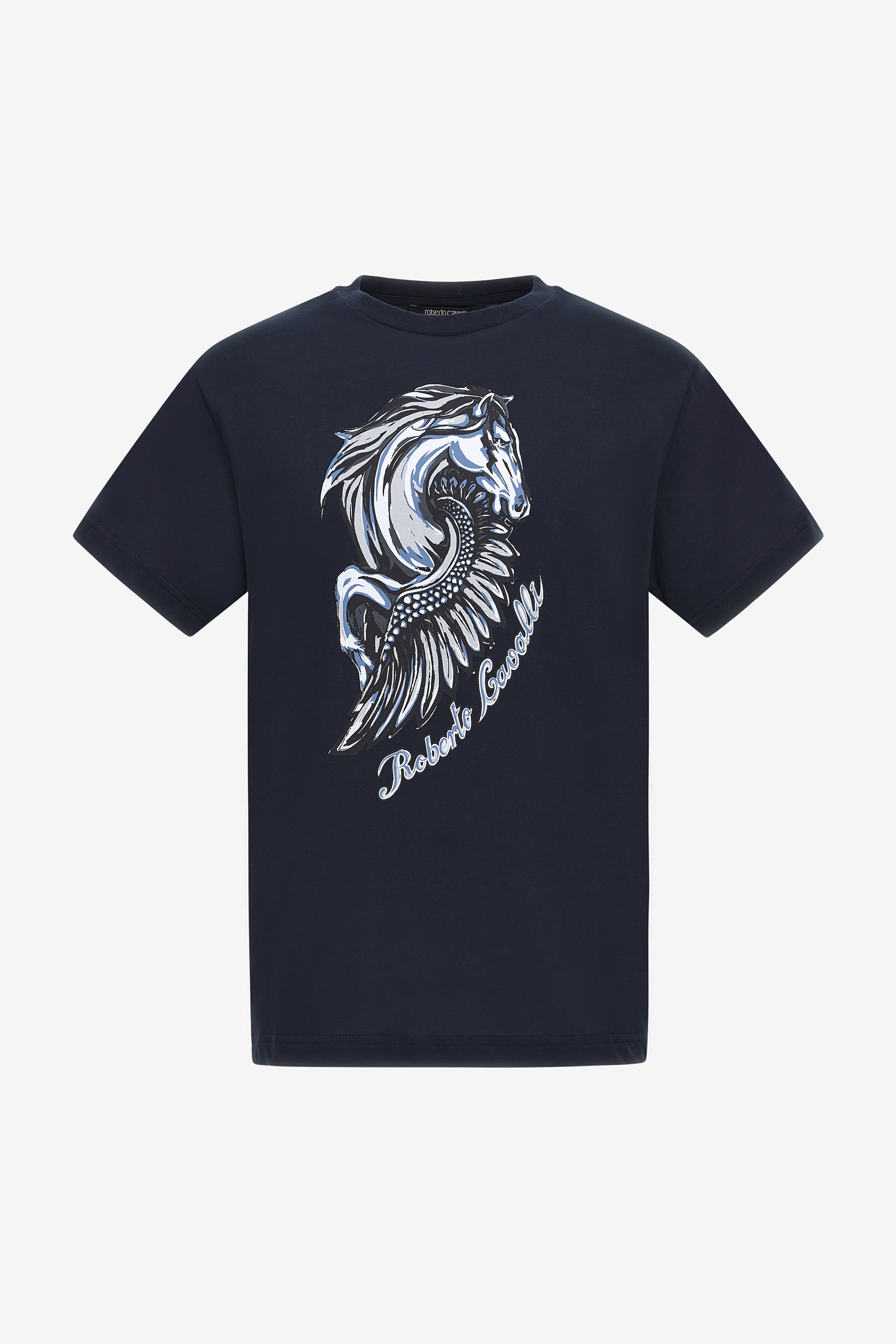 T-shirt with Horse logo and print in Dark blue for Men