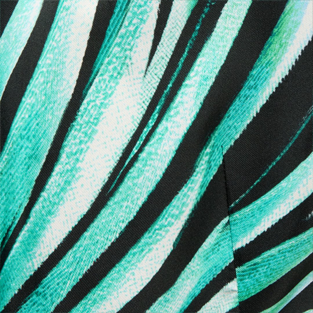 ROBERTO CAVALLI SEIDENJACKE MIT RAY OF SEA PRINT