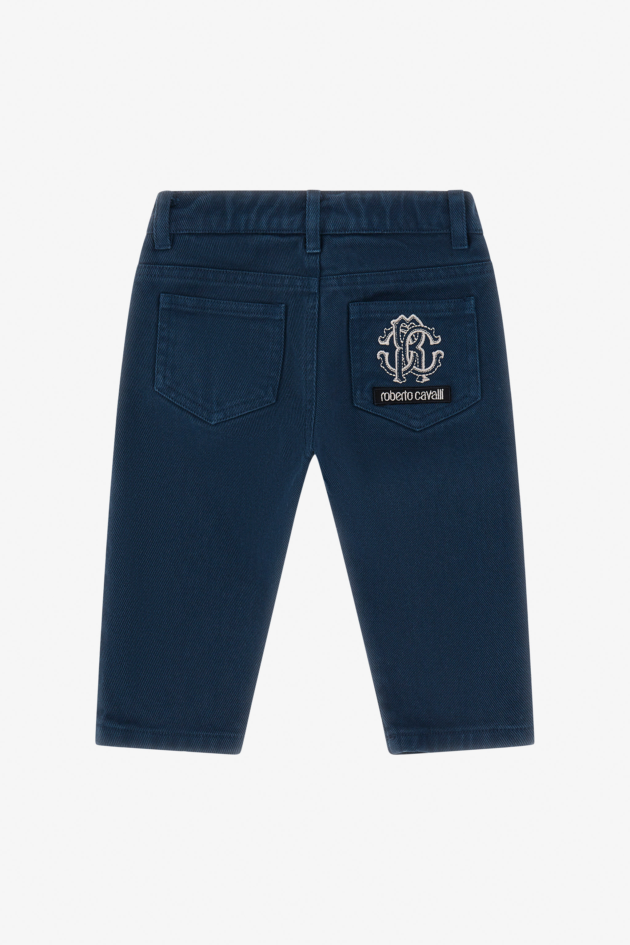 Roberto Cavalli Rc Logo Pants In Blue