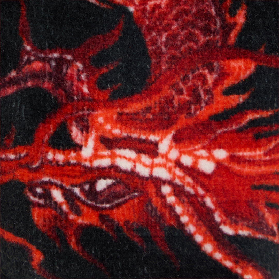 Roberto Cavalli Dragon-print Velvet Loafers In Black