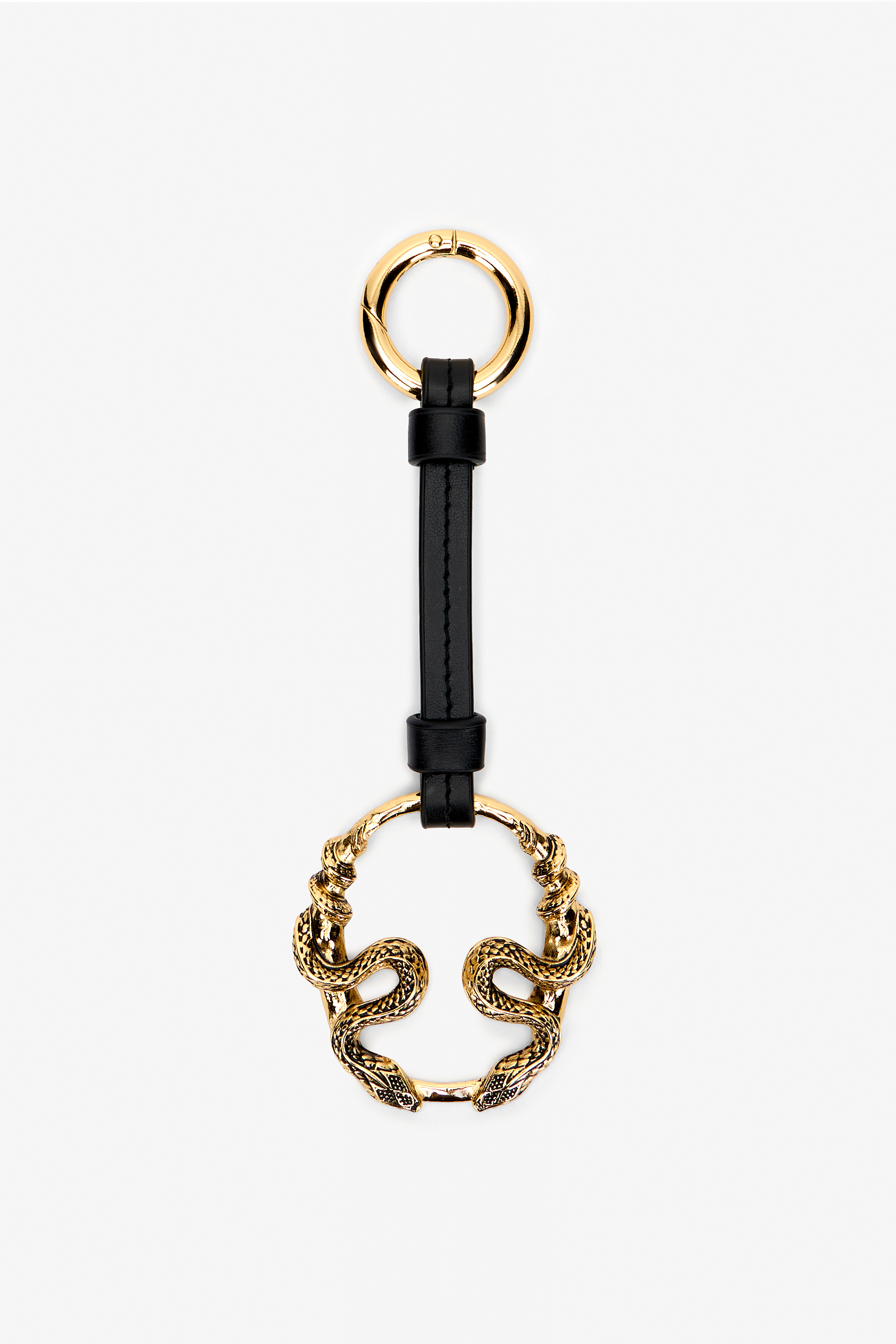 Serpentine Key Ring in BLACK for Women | Roberto Cavalli®