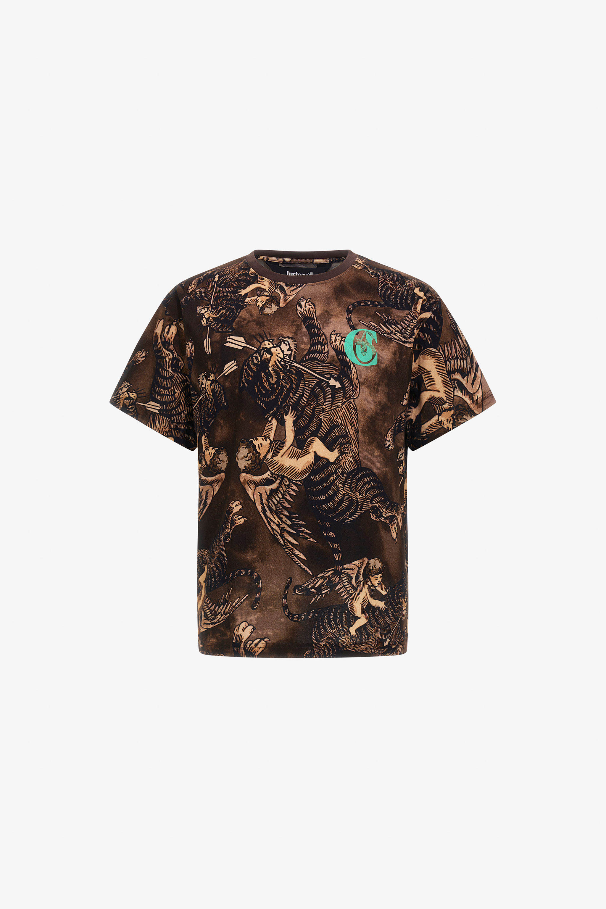 Roberto Cavalli Just Cavalli T-shirt In Brown