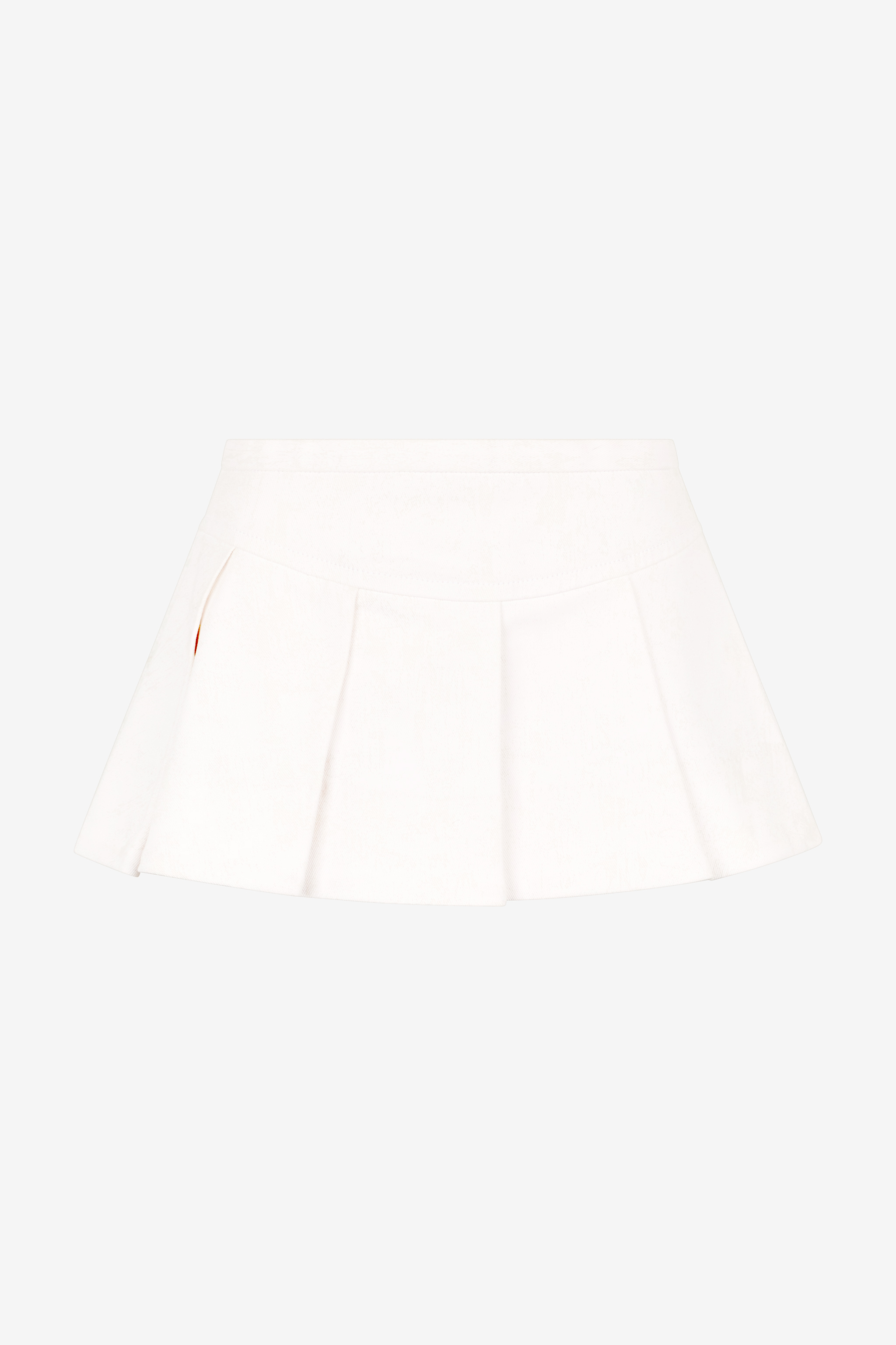 Shop Roberto Cavalli Falten-minirock Aus Denim In White