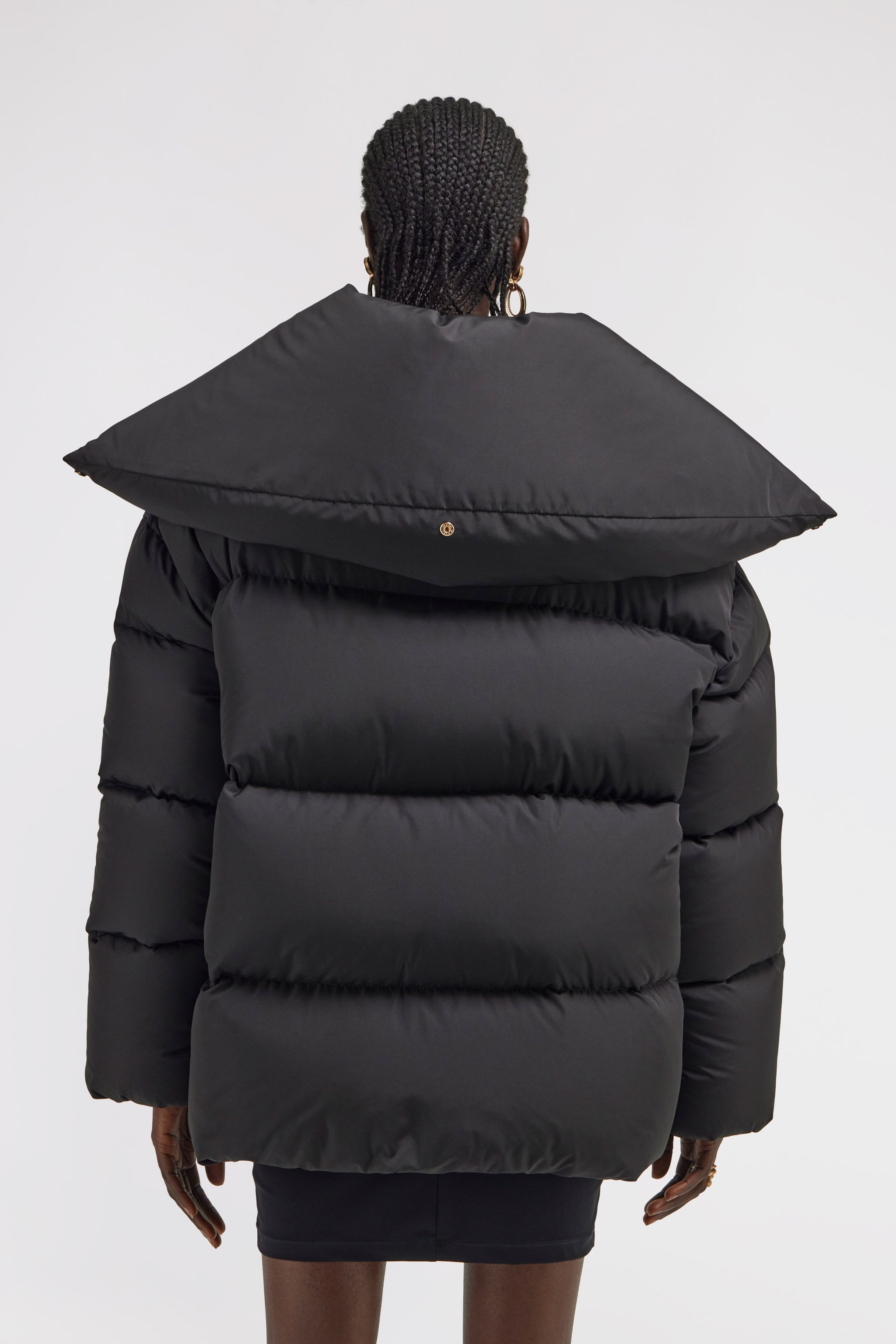 ROBERTO CAVALLI DAUNENJACKE MIT HOHEM KRAGEN