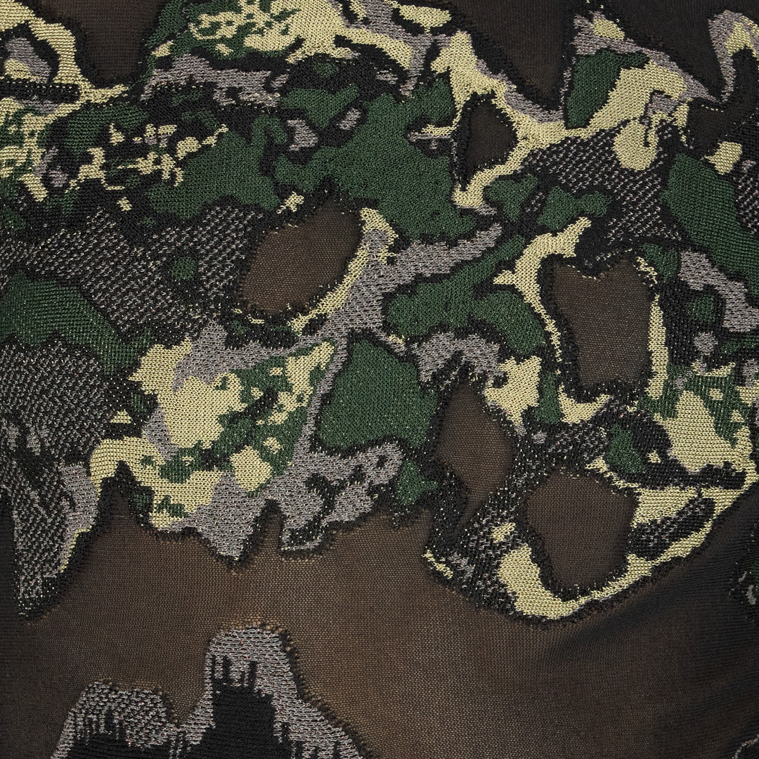Roberto Cavalli Mini Dress With Snake Print In Dark Green