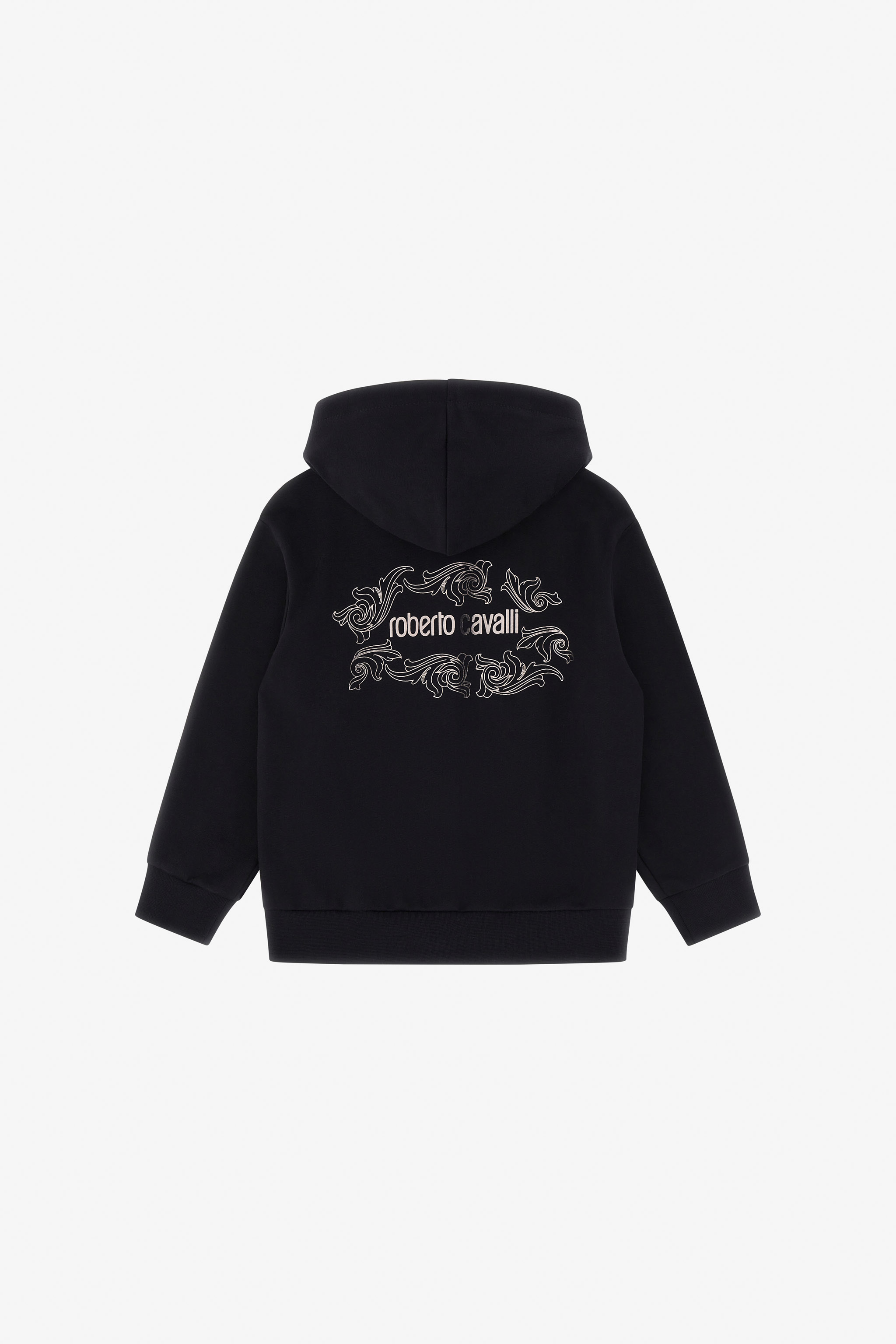 Roberto Cavalli Printed Sweatshirt In Black