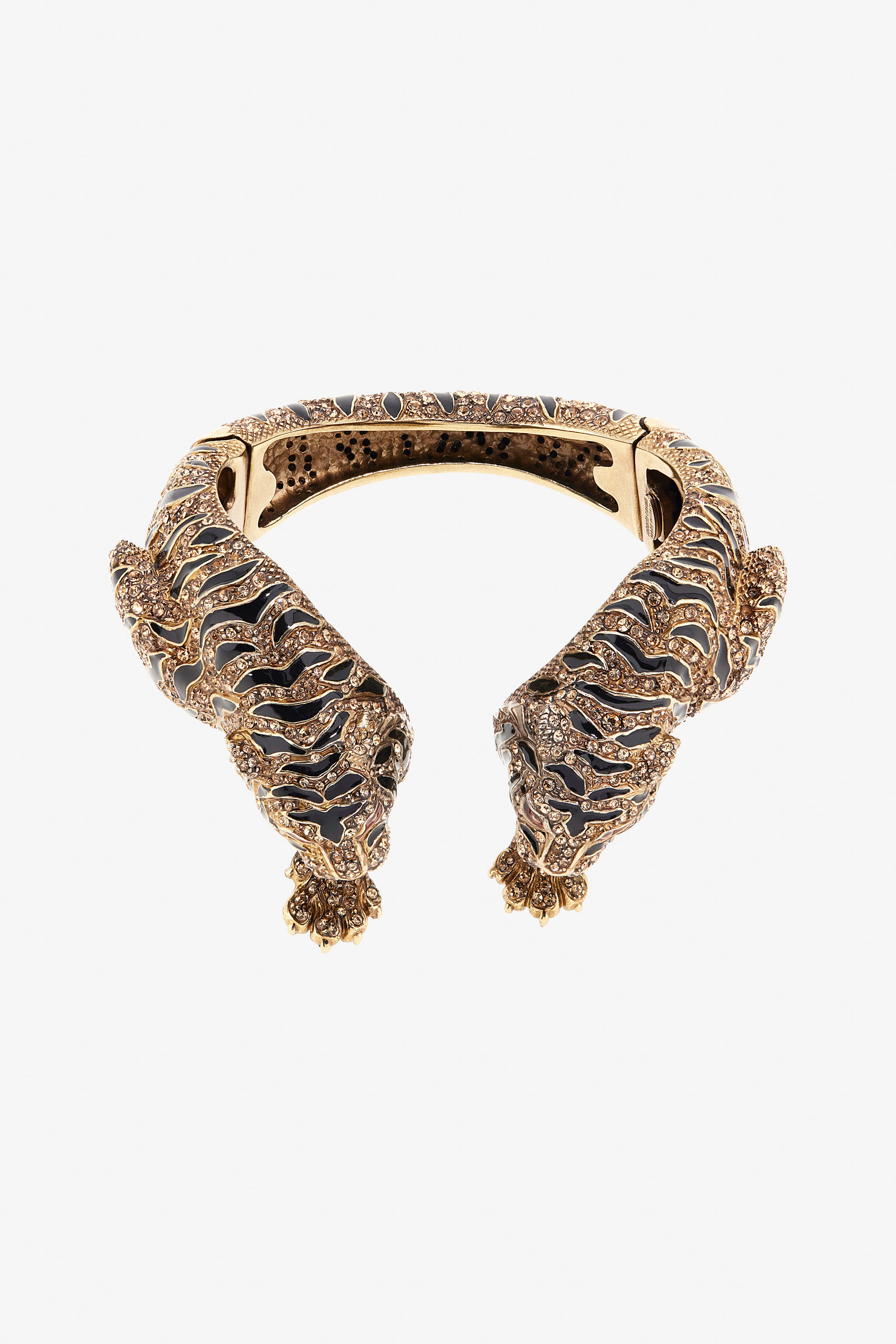 Roberto Cavalli Women's Gold Roar Tiger Head Bracelet - Fashion Jewelry