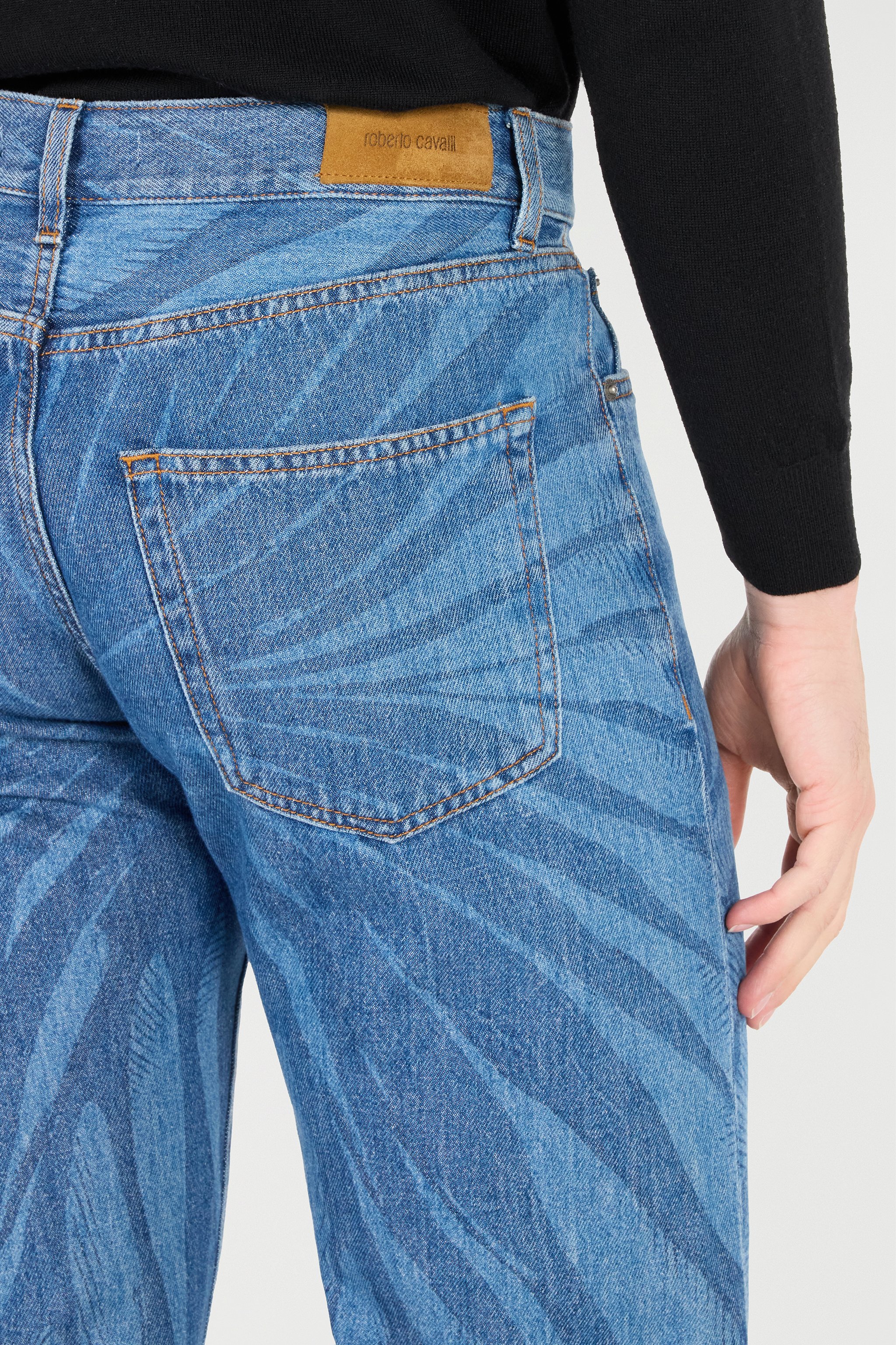 Jeans patterned denim