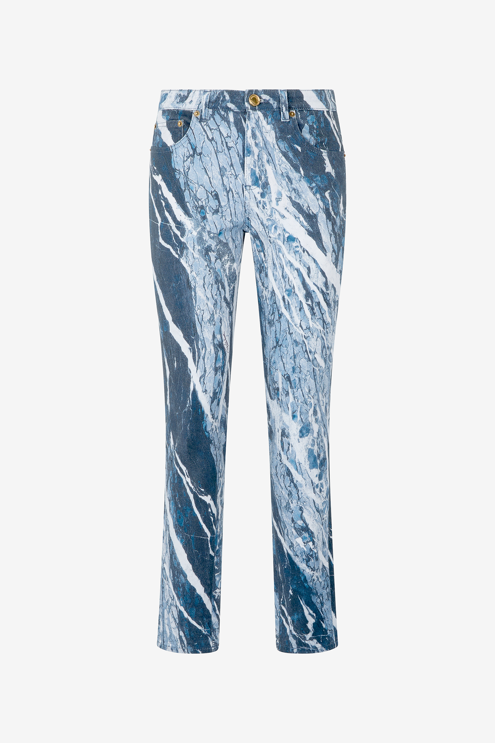 Roberto Cavalli Women's Dark/Blue Rubane Print Jeans - Ready To Wear