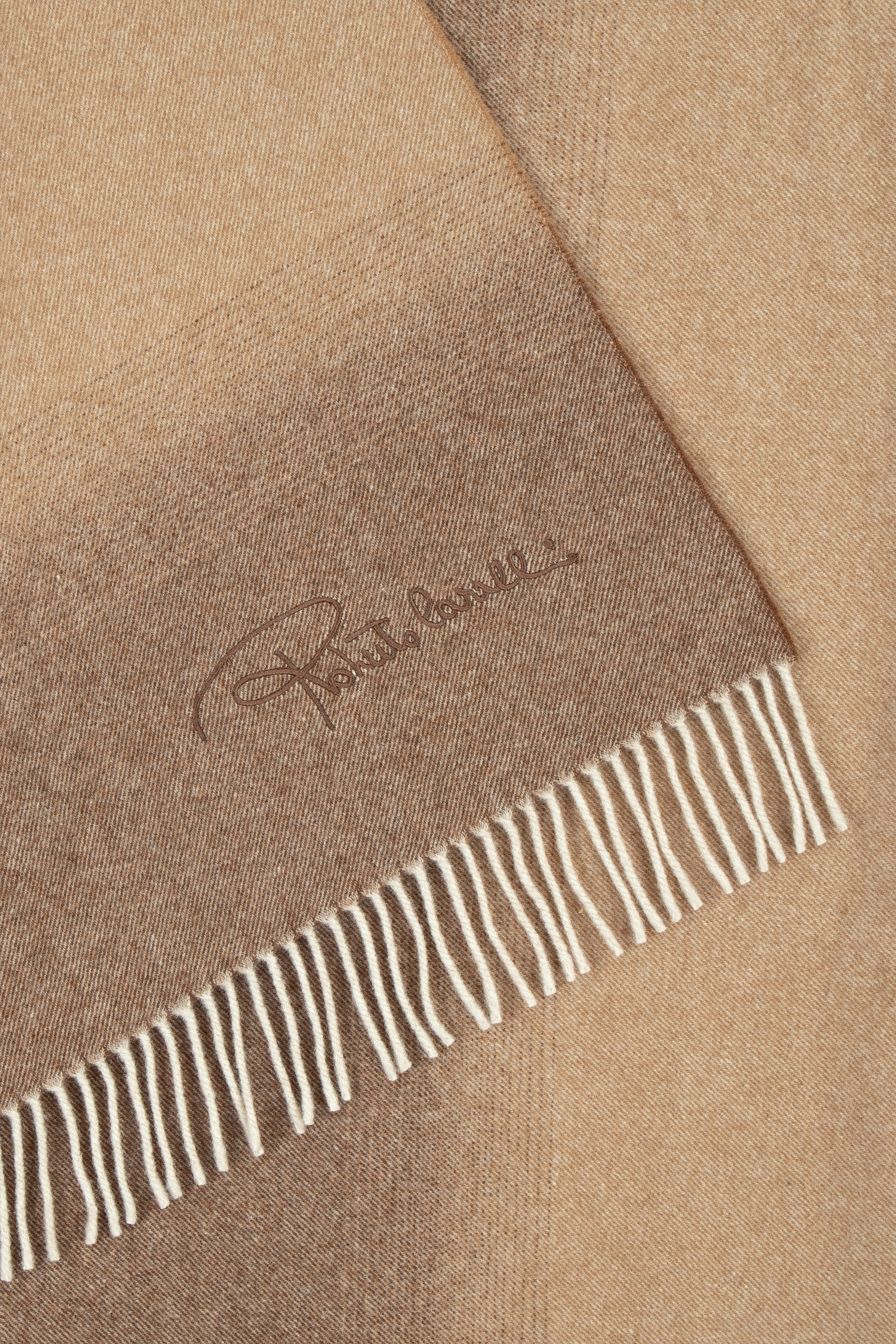 Roberto Cavalli Signature Jacquard Plaid In Brown