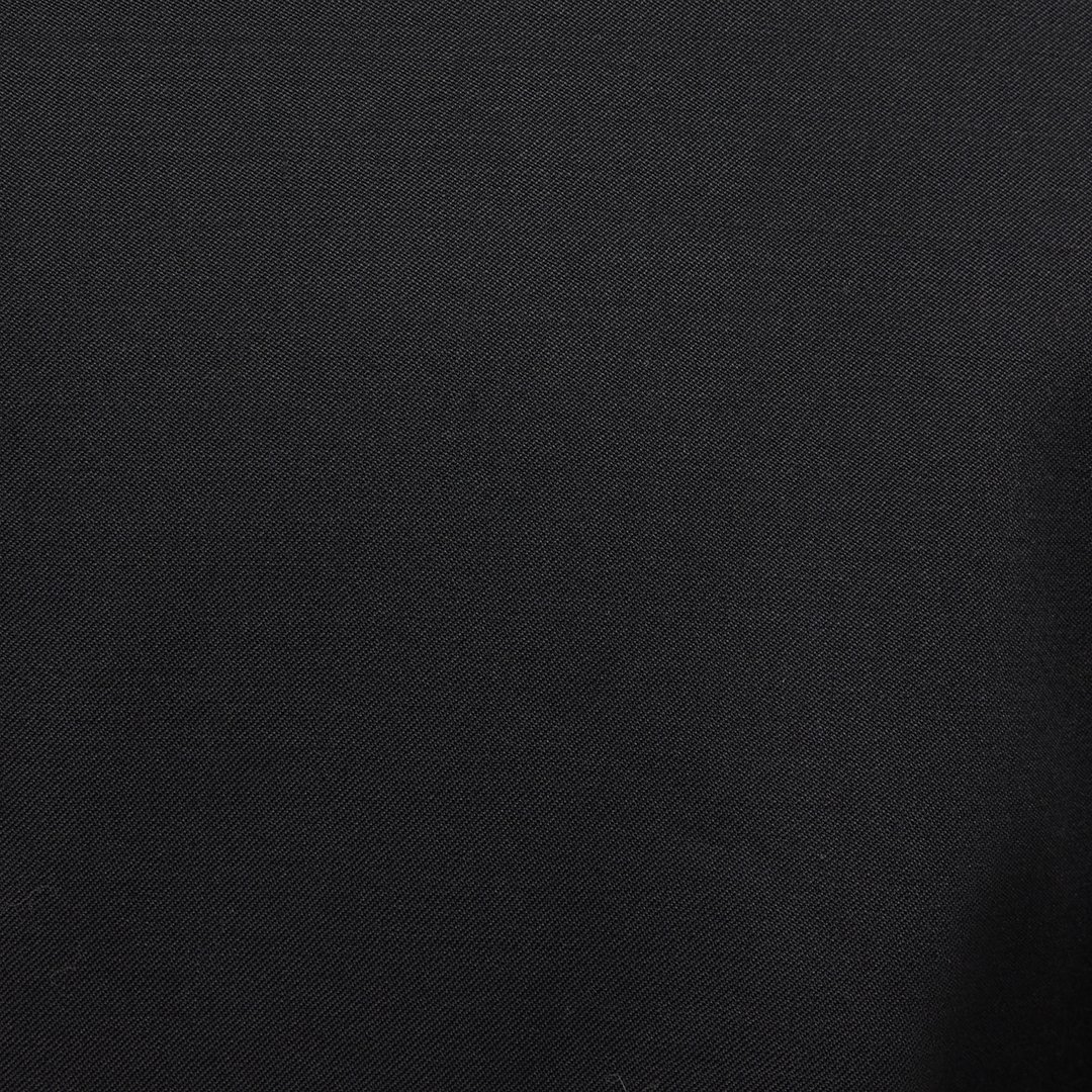 Black Wool Blazer with RC Monogram