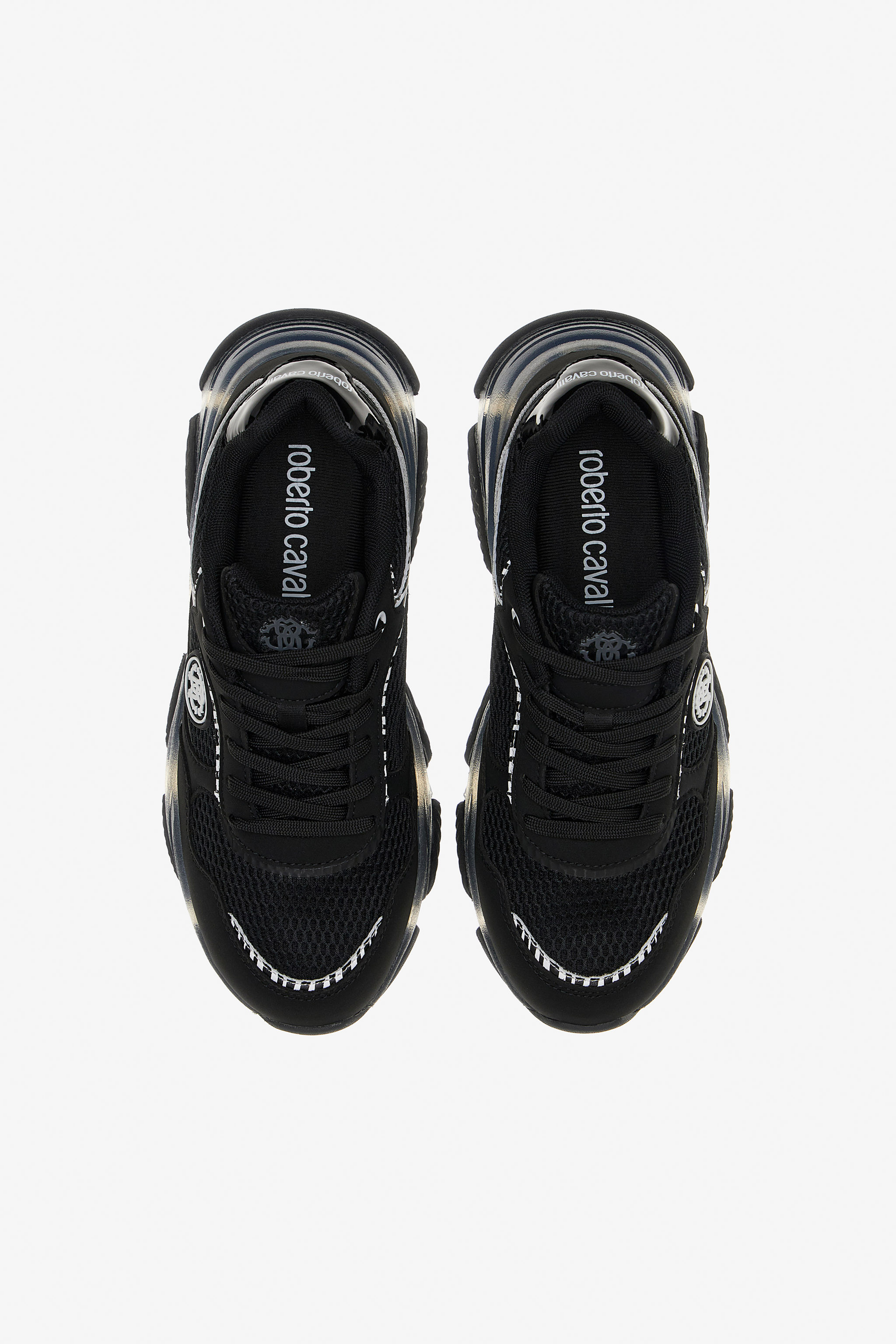 Roberto Cavalli Rc Logo Sneakers In Black