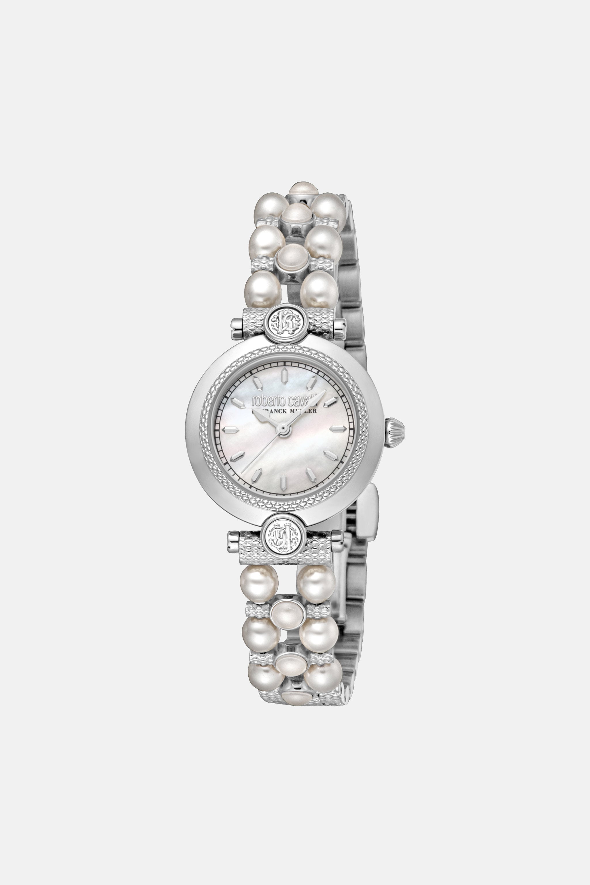 Roberto Cavalli by Franck Muller Logo watch in Silver for Women