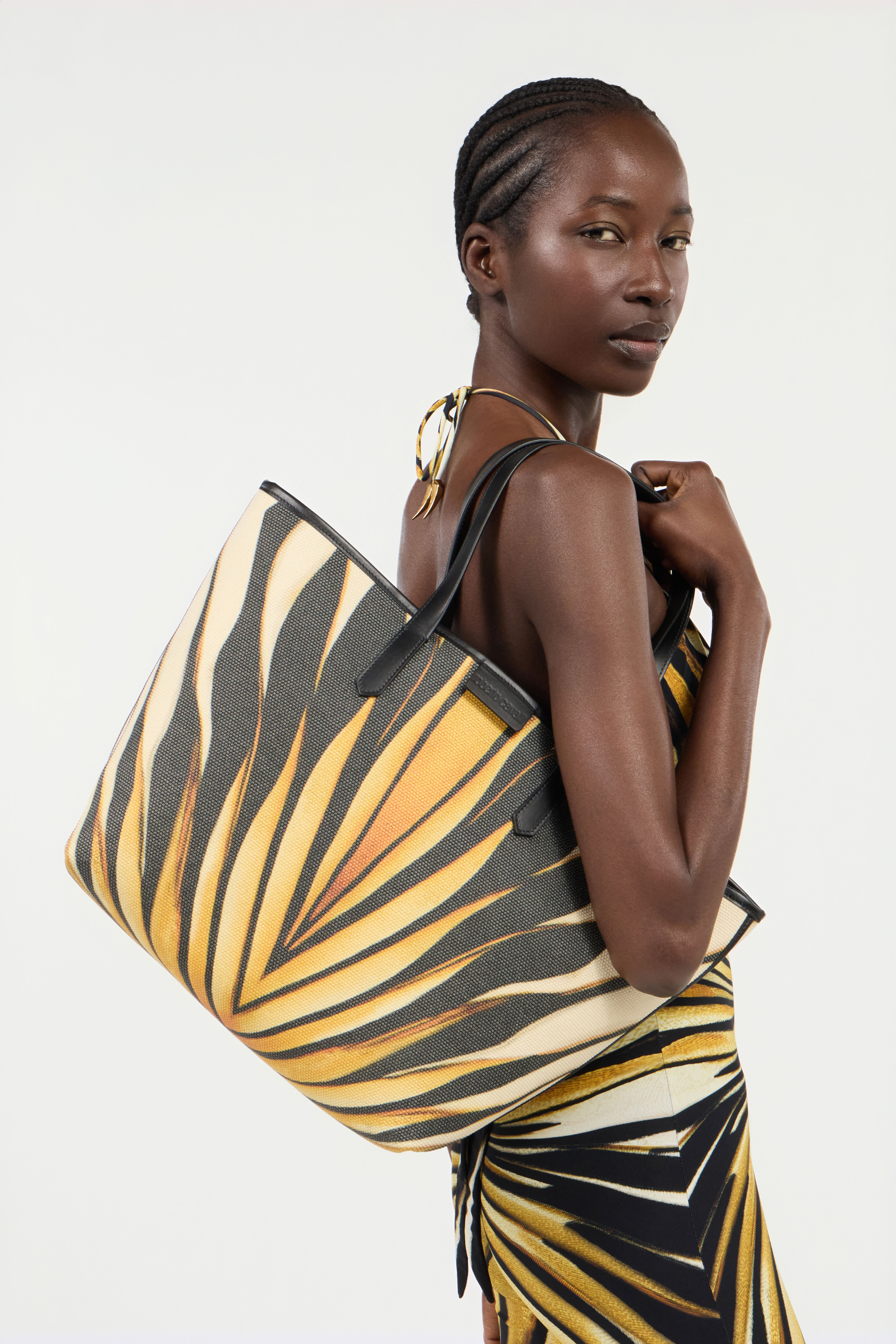 Ray Of Gold Print Shopping Bag