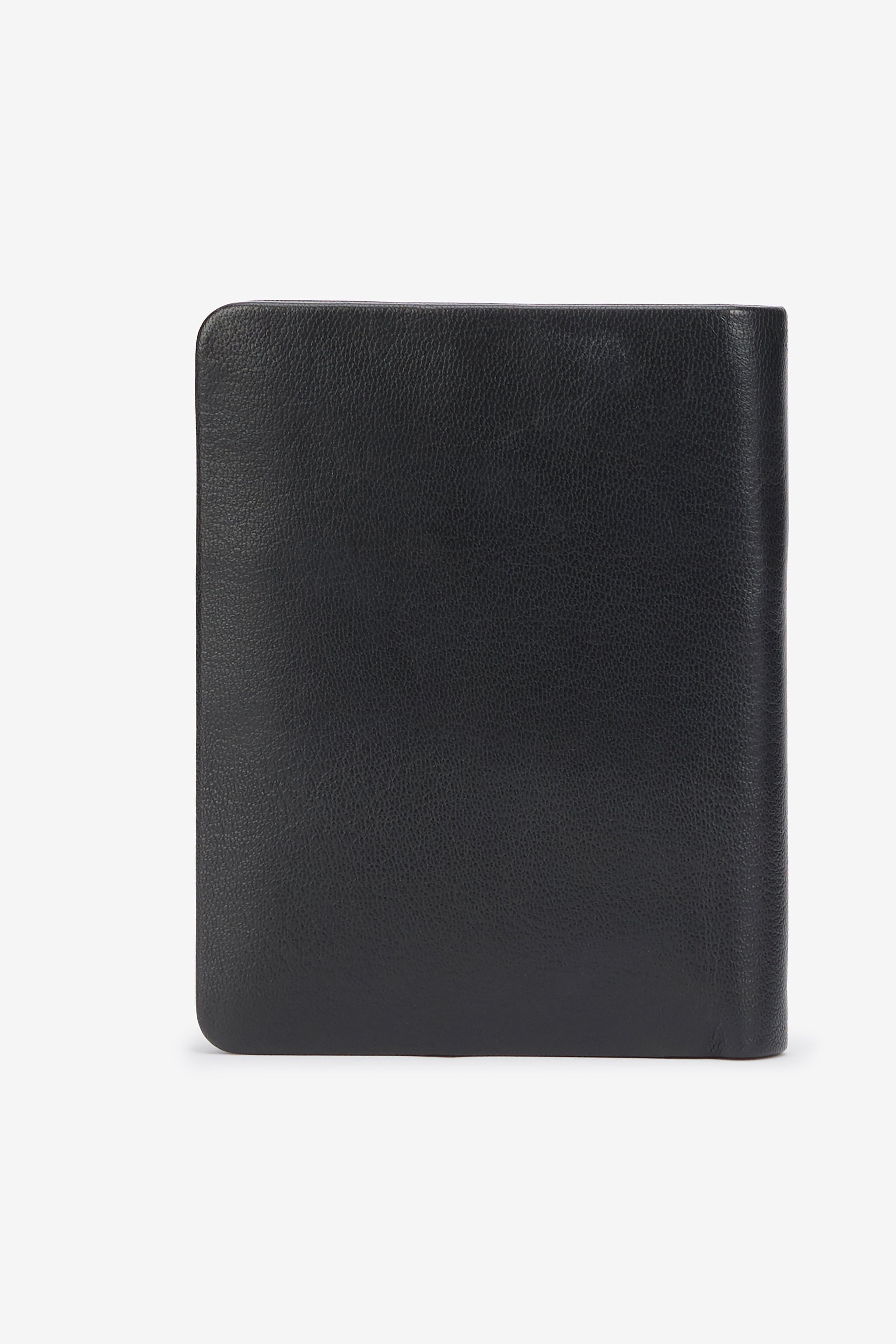 Black Wallet With Metal Logo
