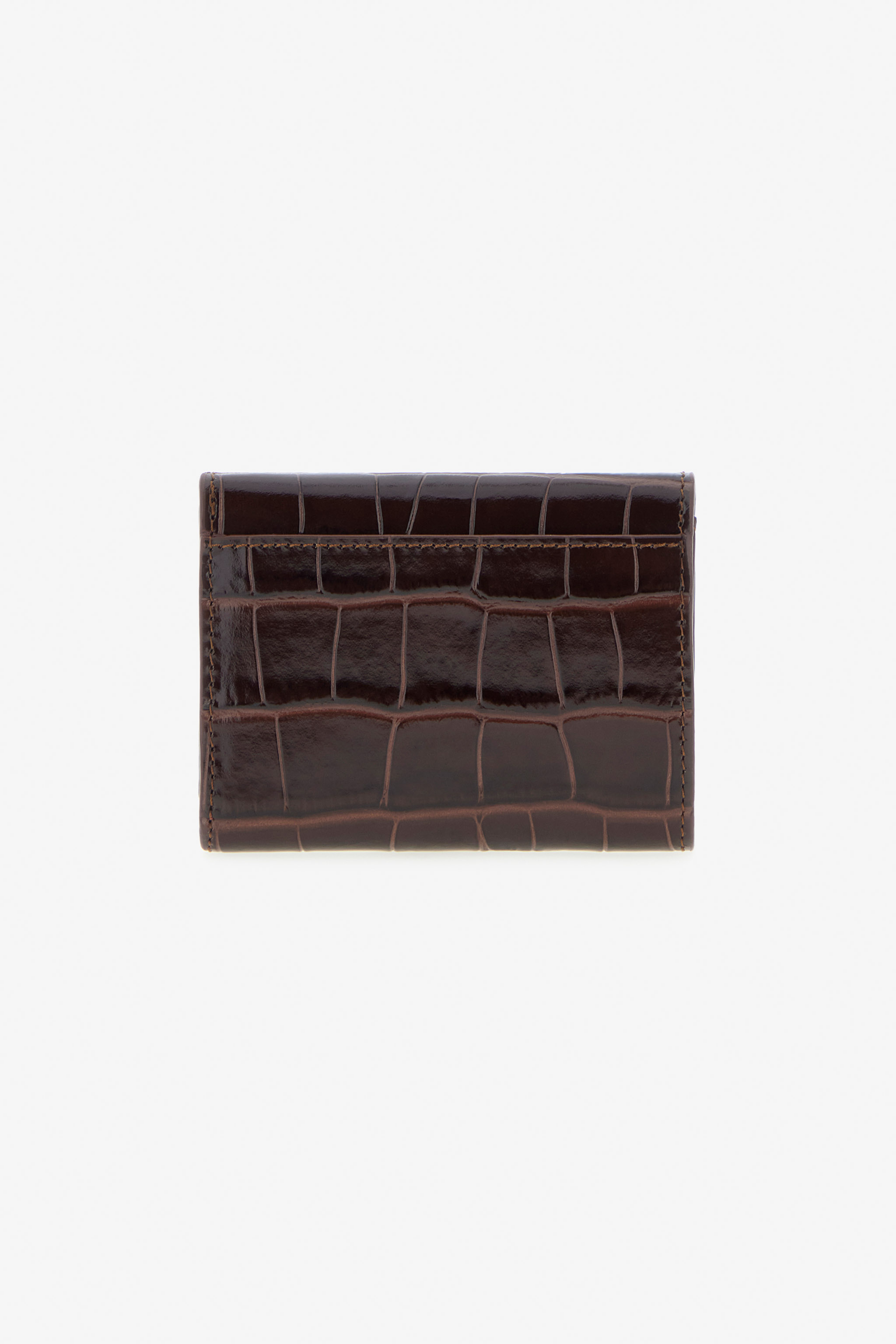 Roberto Cavalli Crocodile-print Wallet In Brown