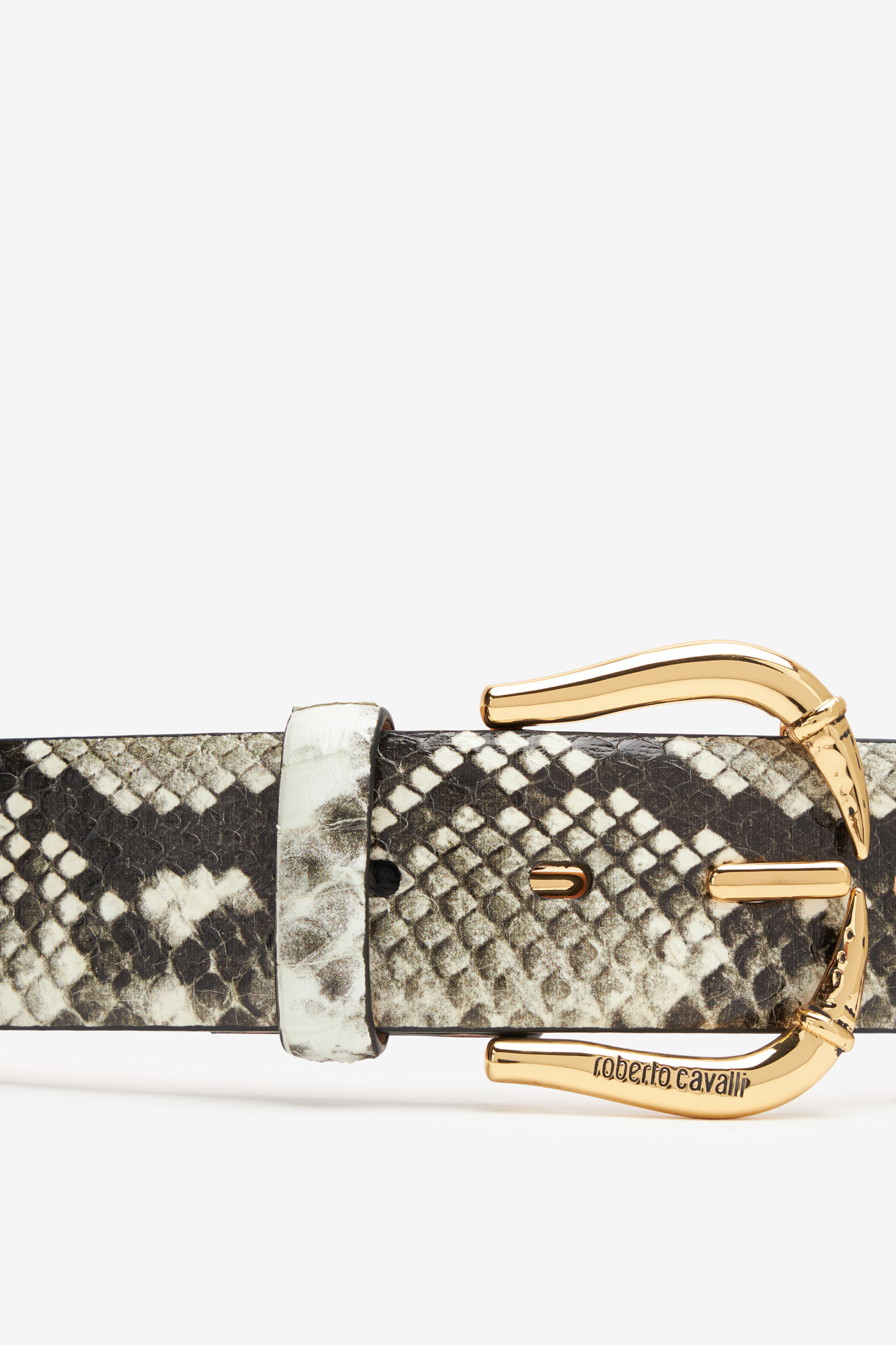 ROBERTO CAVALLI BELT WITH FANG BUCKLE