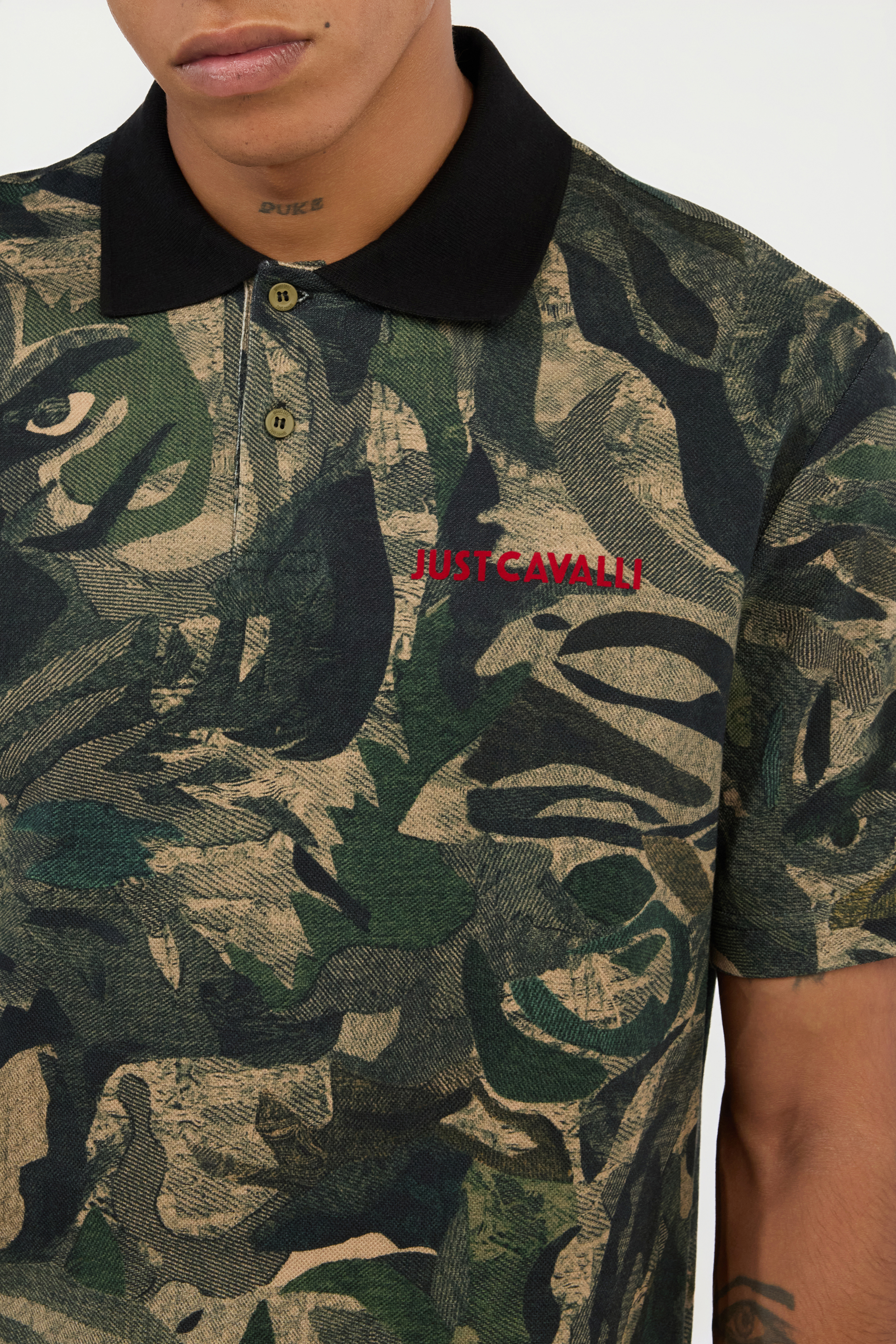 Tiger Camu Print Polo