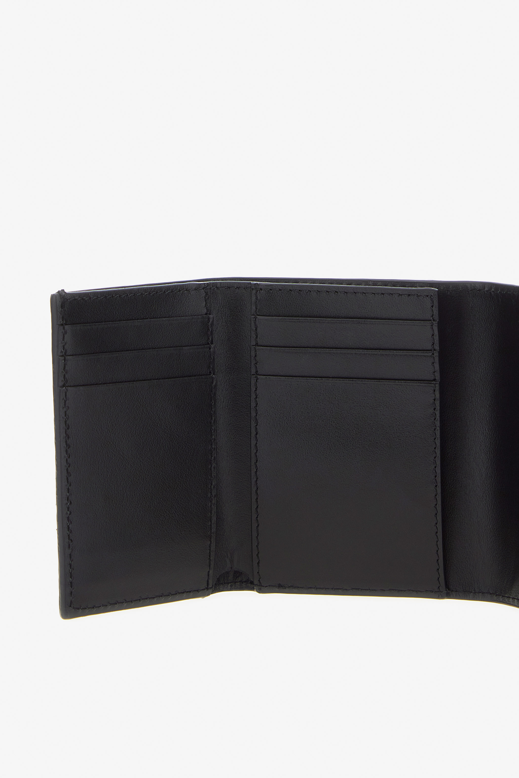 Roberto Cavalli Small Logo-print Leather Wallet In Dark Green