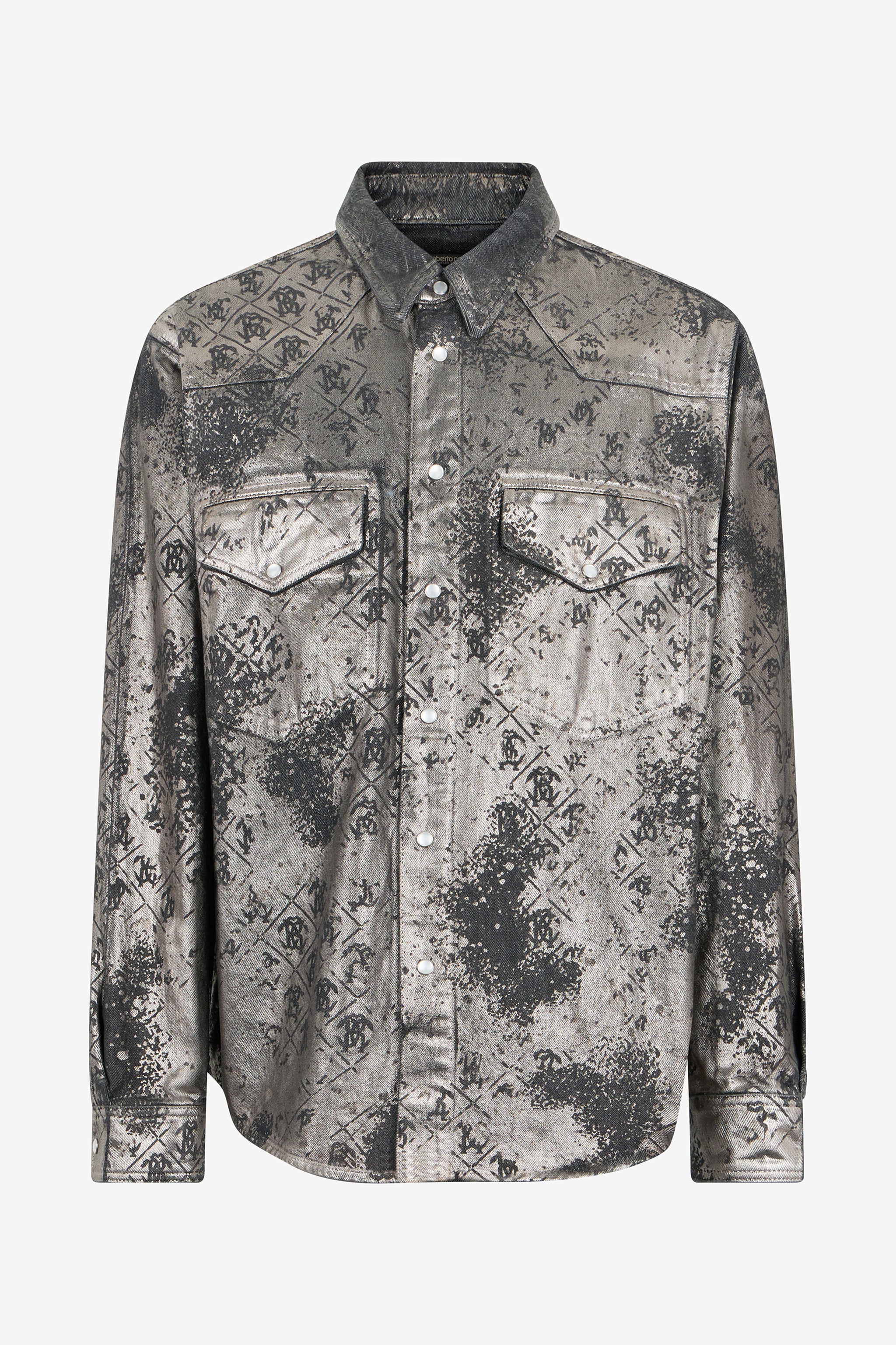 Roberto Cavalli Monogram Print Shirt