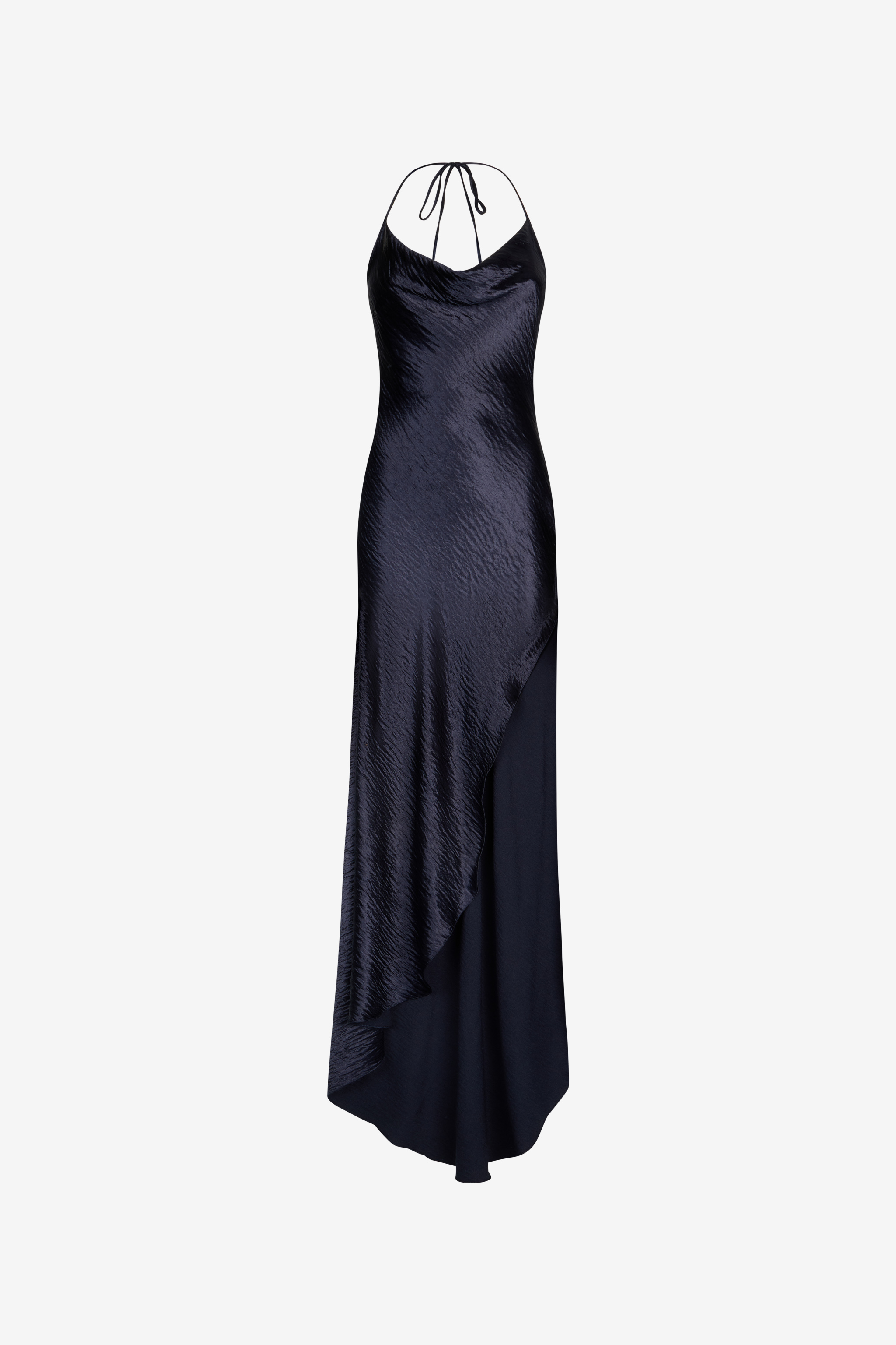Roberto Cavalli Women's Dark/Blue Long Dress With Cowl Neck - Dresses