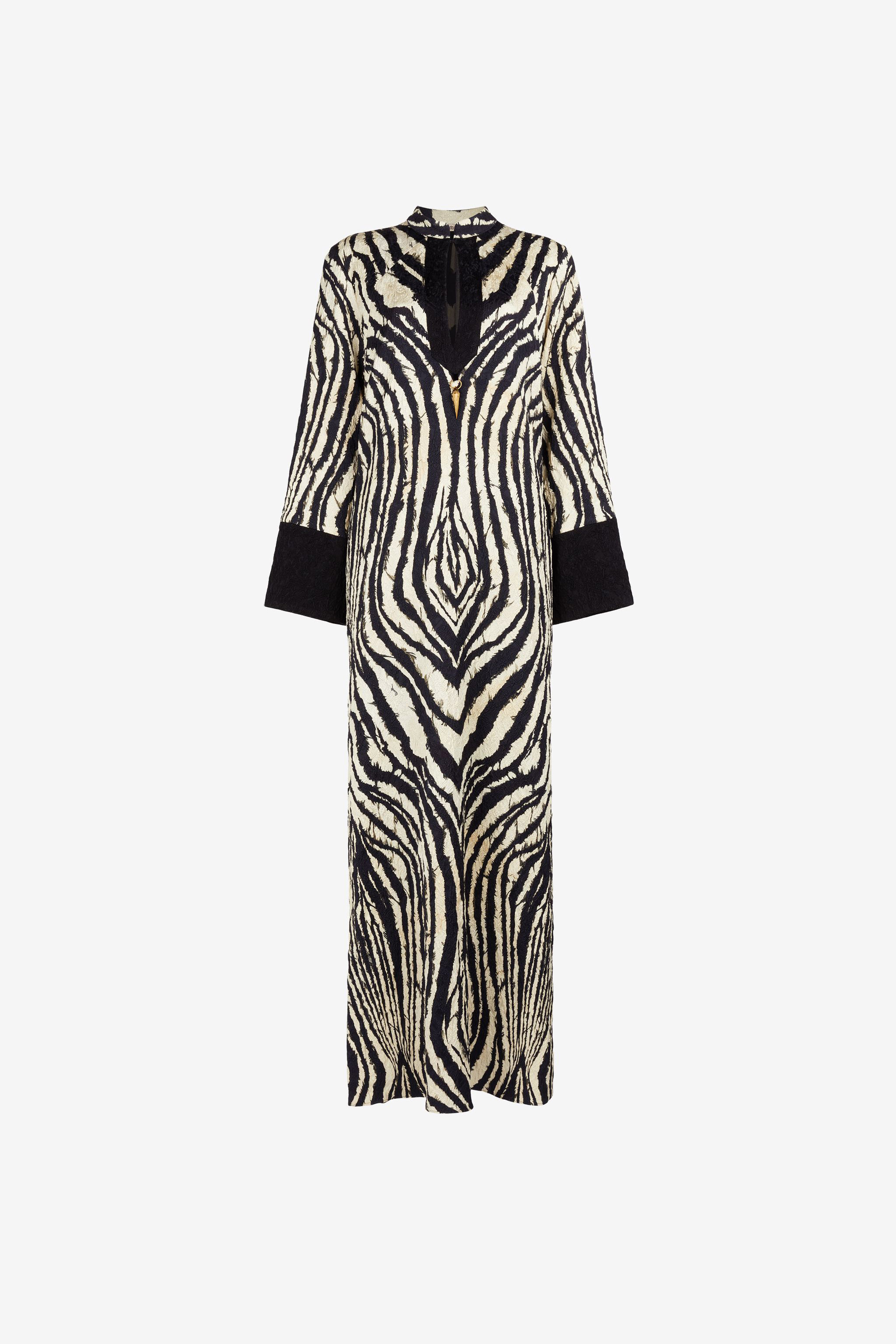 ROBERTO CAVALLI FREEDOM-PRINT MAXIKLEID 