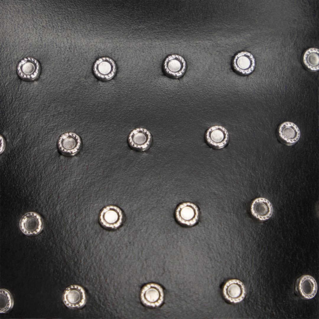 Roberto Cavalli Derby Shoes With Studded Toe Cap In Black