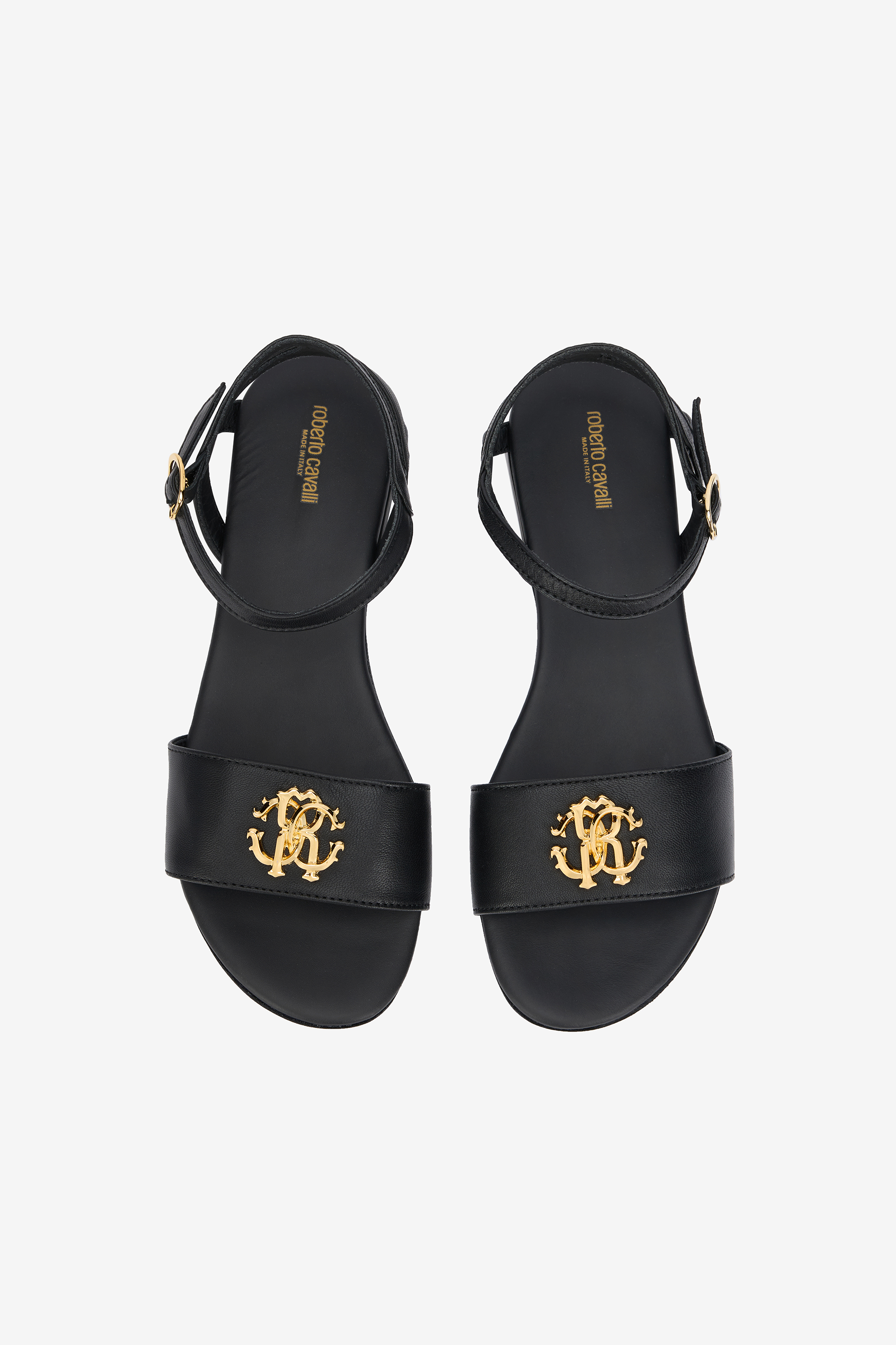 Black Sandal With Monogram RC