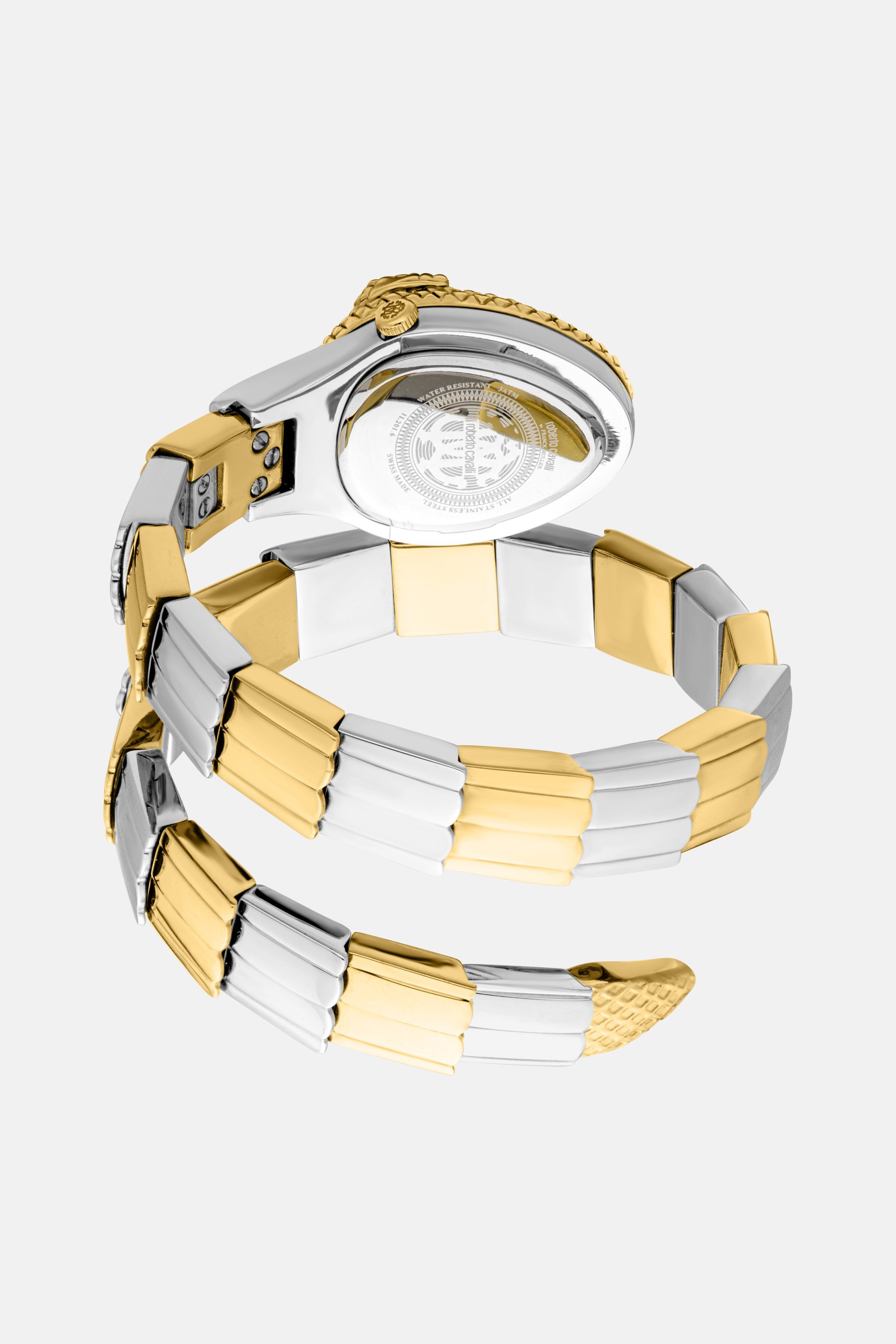 Roberto Cavalli By Franck Muller Signature Snake Watch In Gold