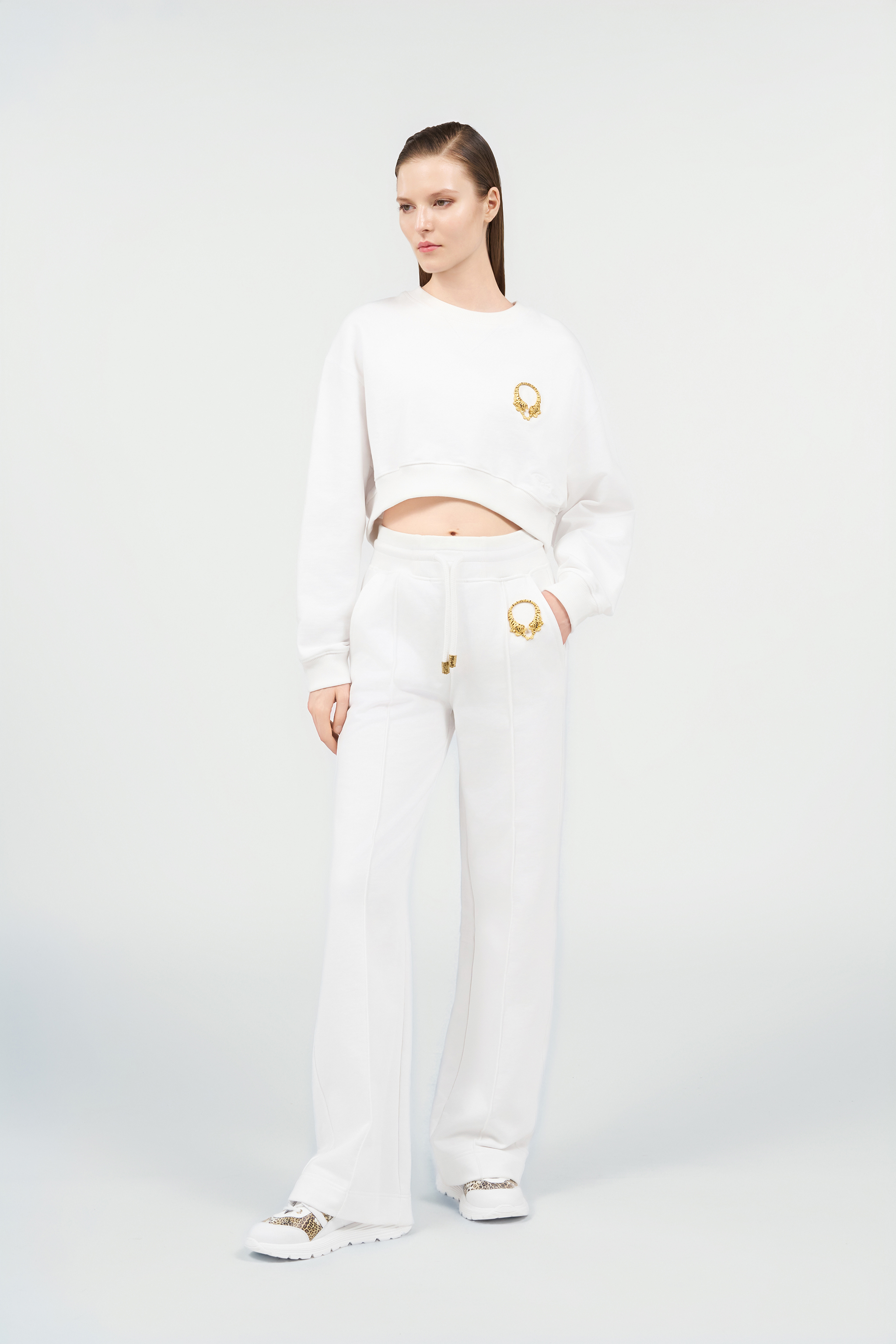 Roberto Cavalli White Roar Trousers | Thumbnail 7 Roberto Cavalli White Roar Trousers | Thumbnail 7