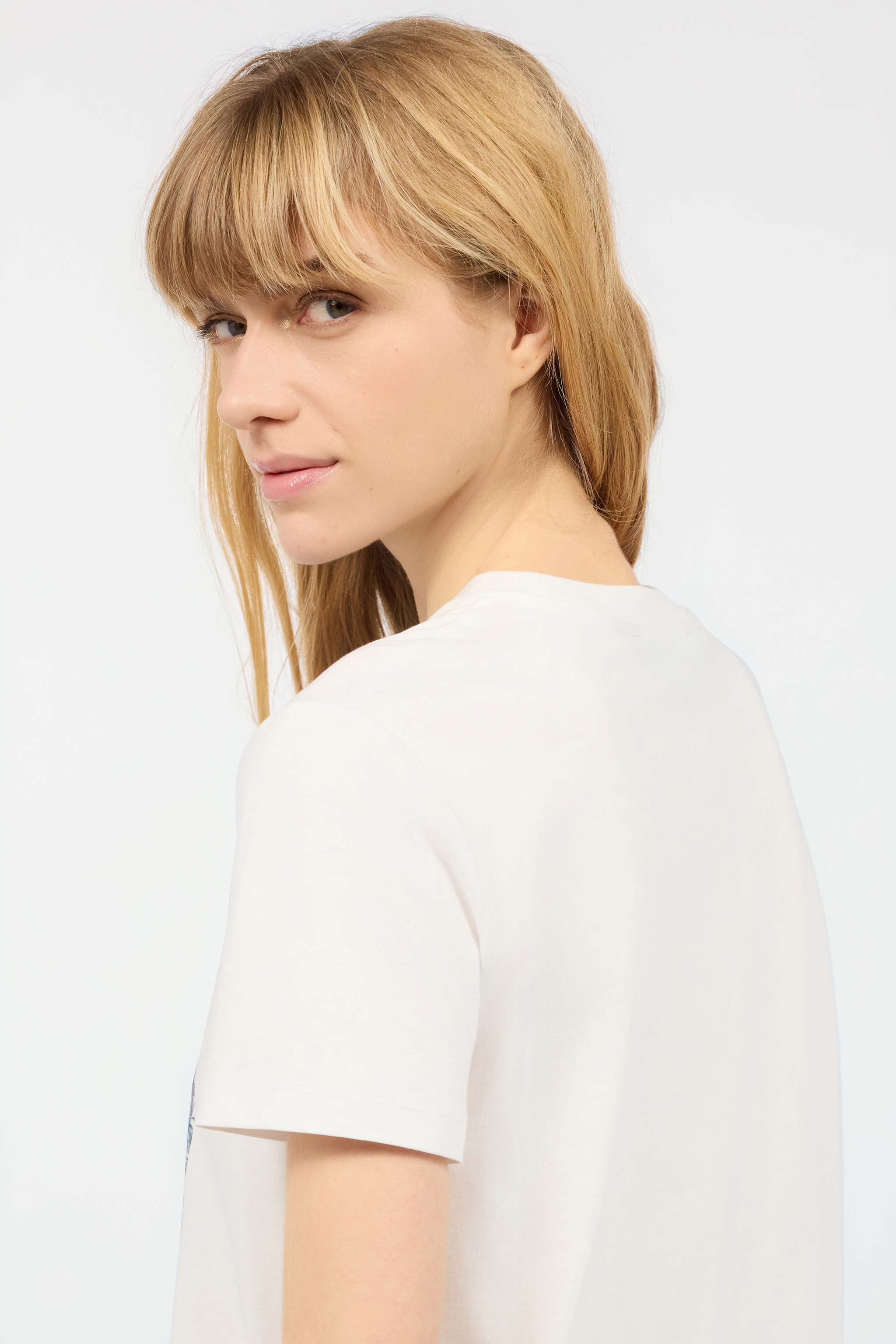Shop Roberto Cavalli T-shirt Mit Grafik Und Monogramm Jc In White