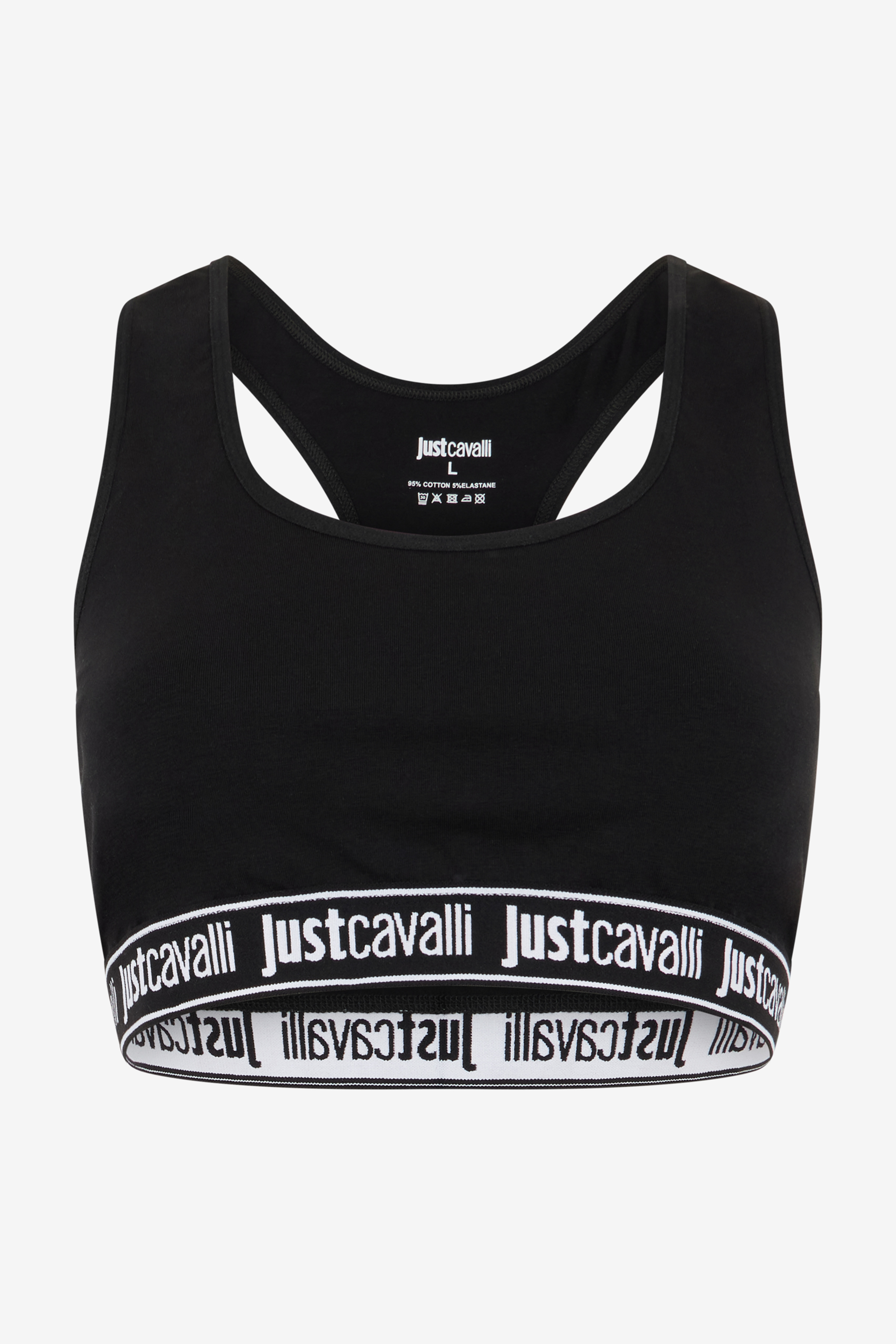 Black Bra With Logo Band