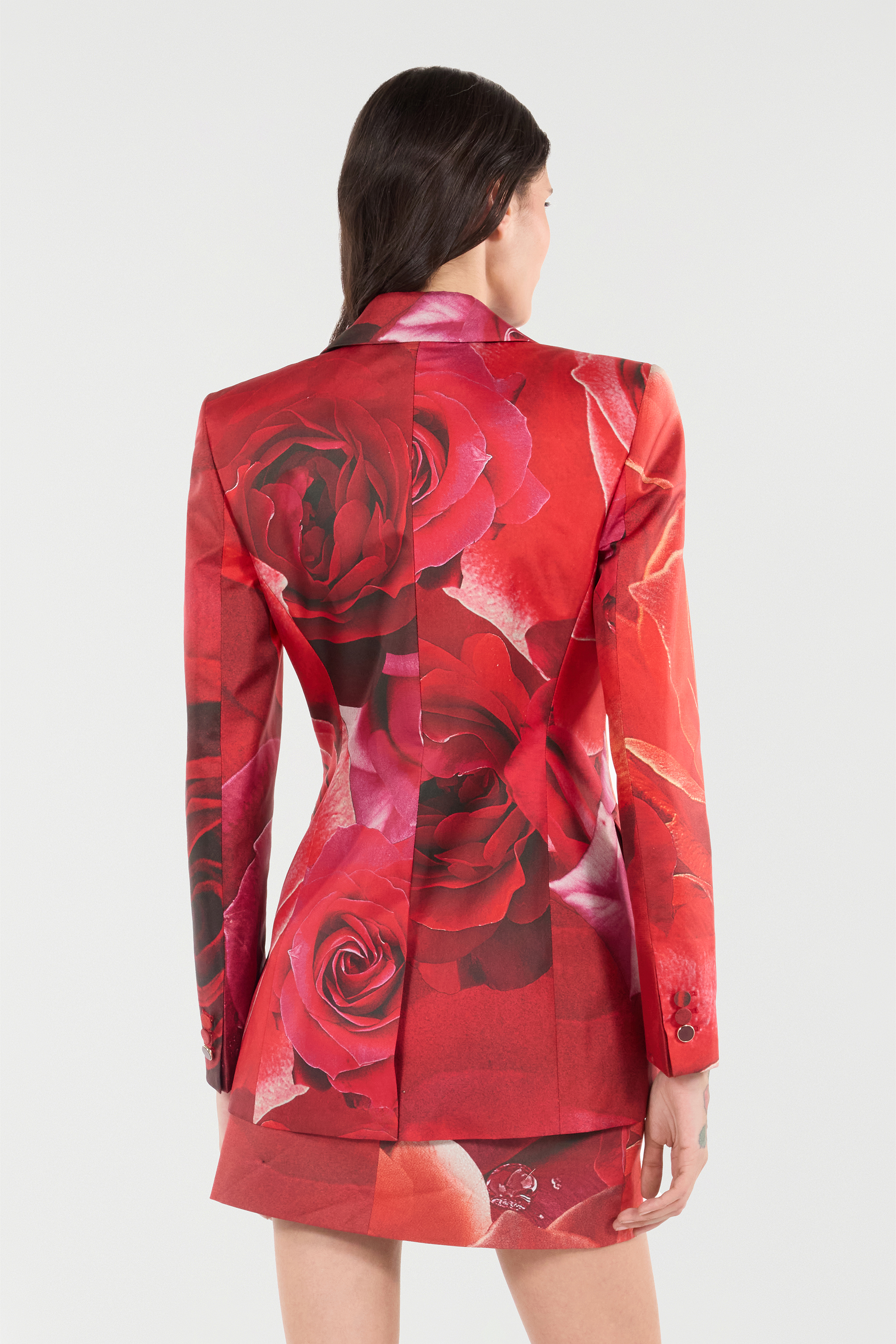 ROBERTO CAVALLI BLAZER MIT PRINT ROSE