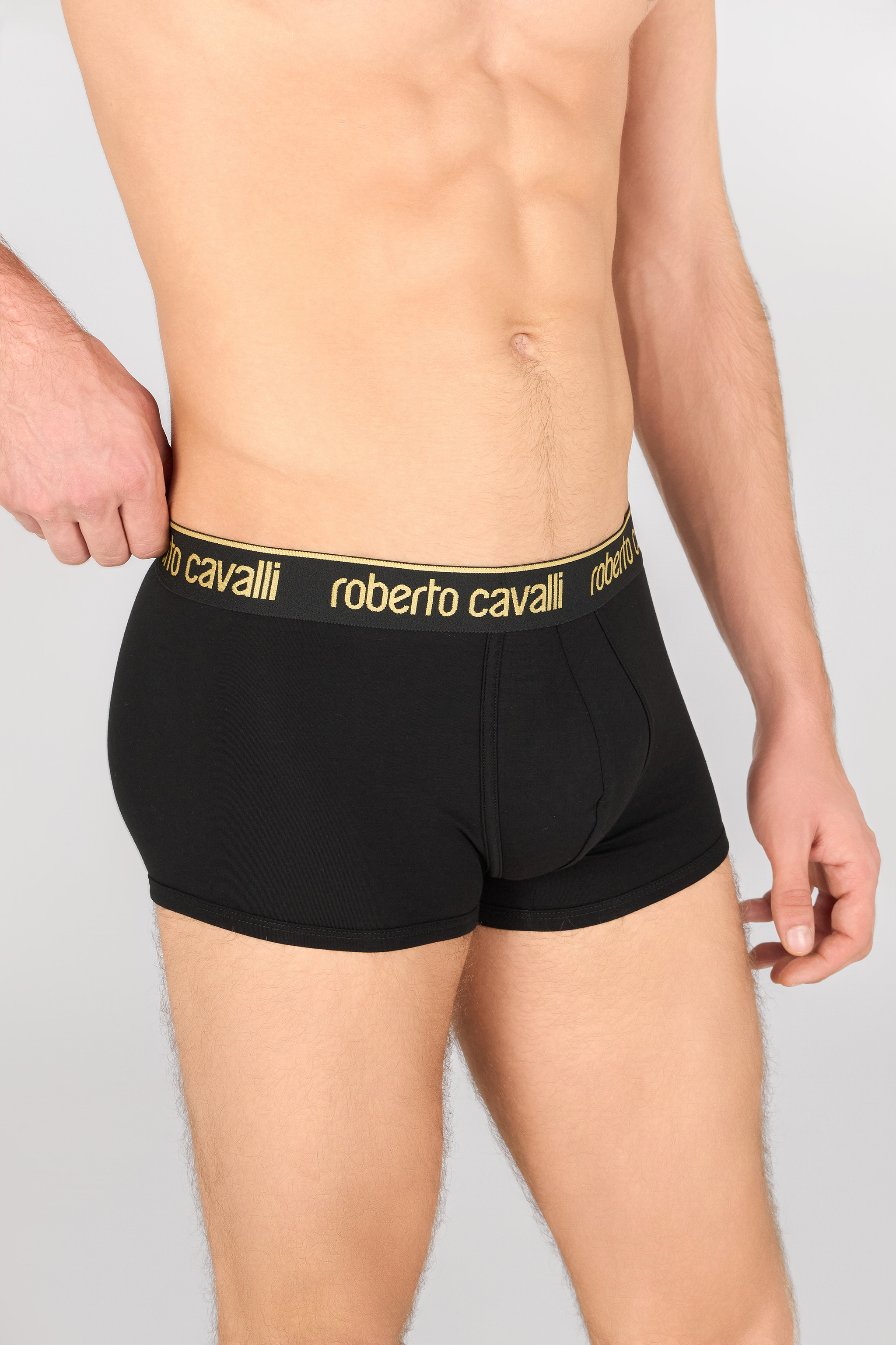 Shop Roberto Cavalli Set Aus Zwei Boxershorts Mit Logoband In Black