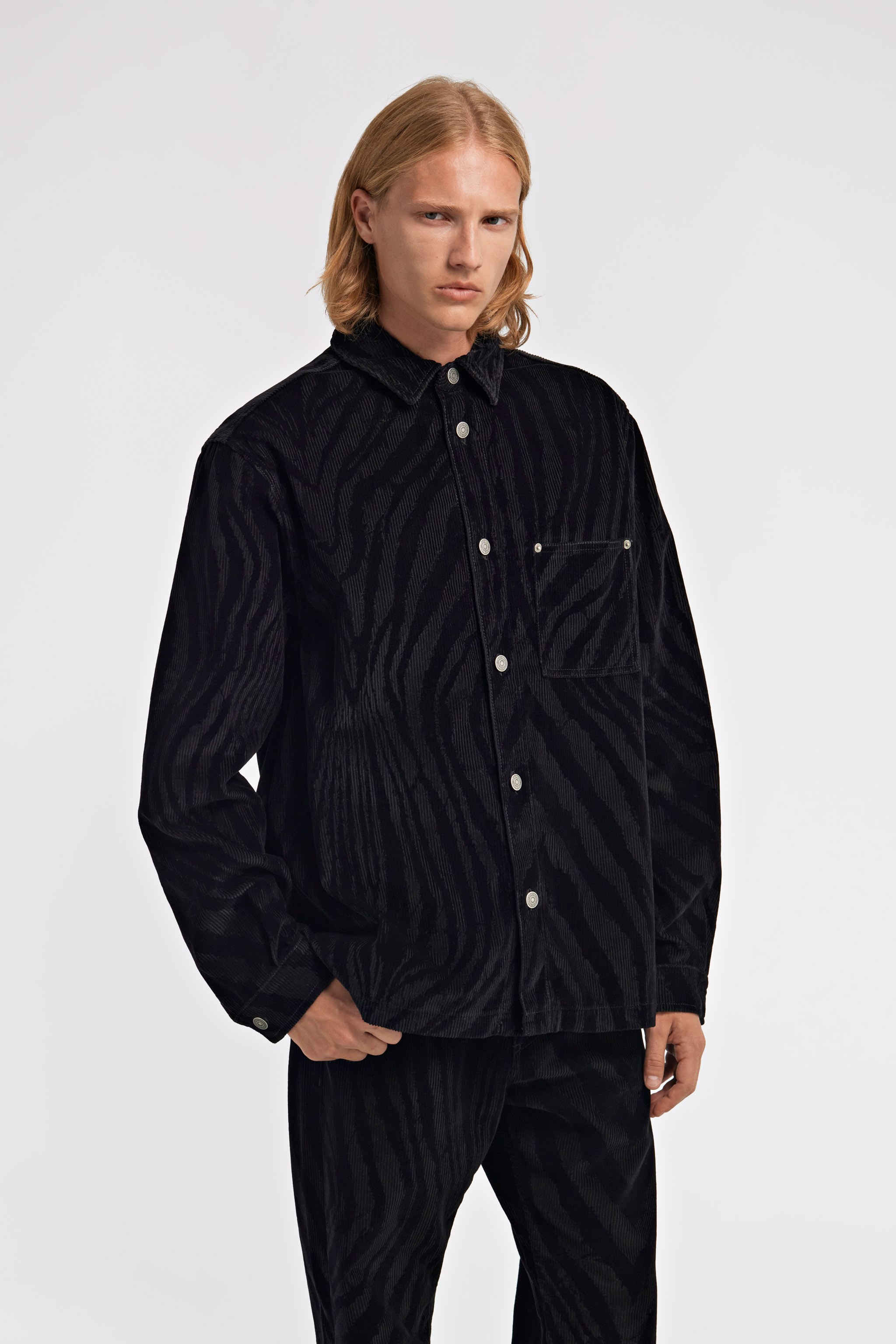 Roberto Cavalli Zebra-print Chest-pocket Shirt