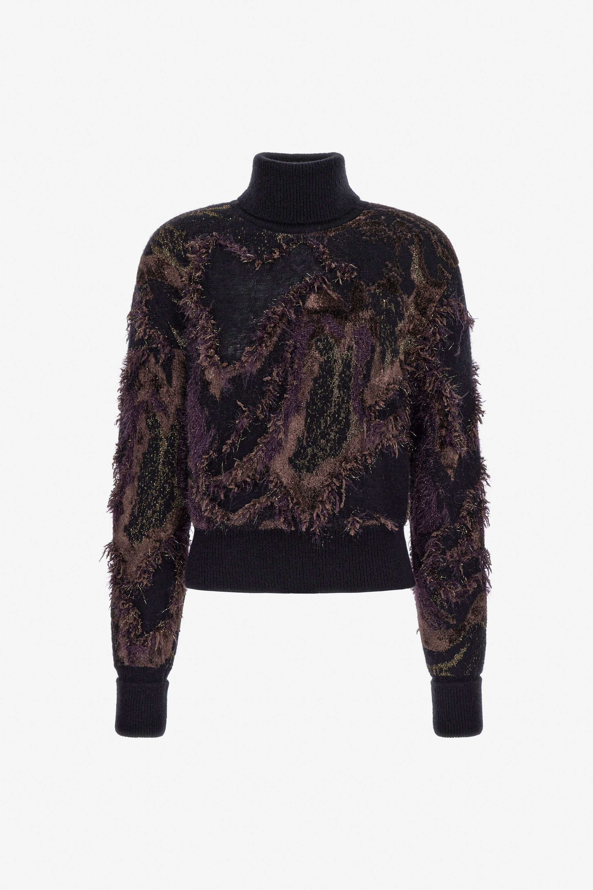 Roberto Cavalli Women's Black Turtleneck Sweater - Ready To Wear