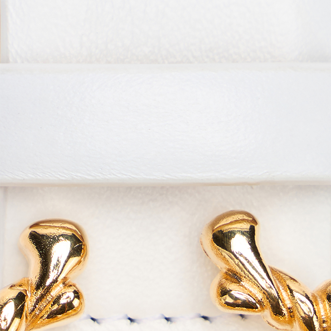 Shop Roberto Cavalli Belt With Sculpture Buckle In White