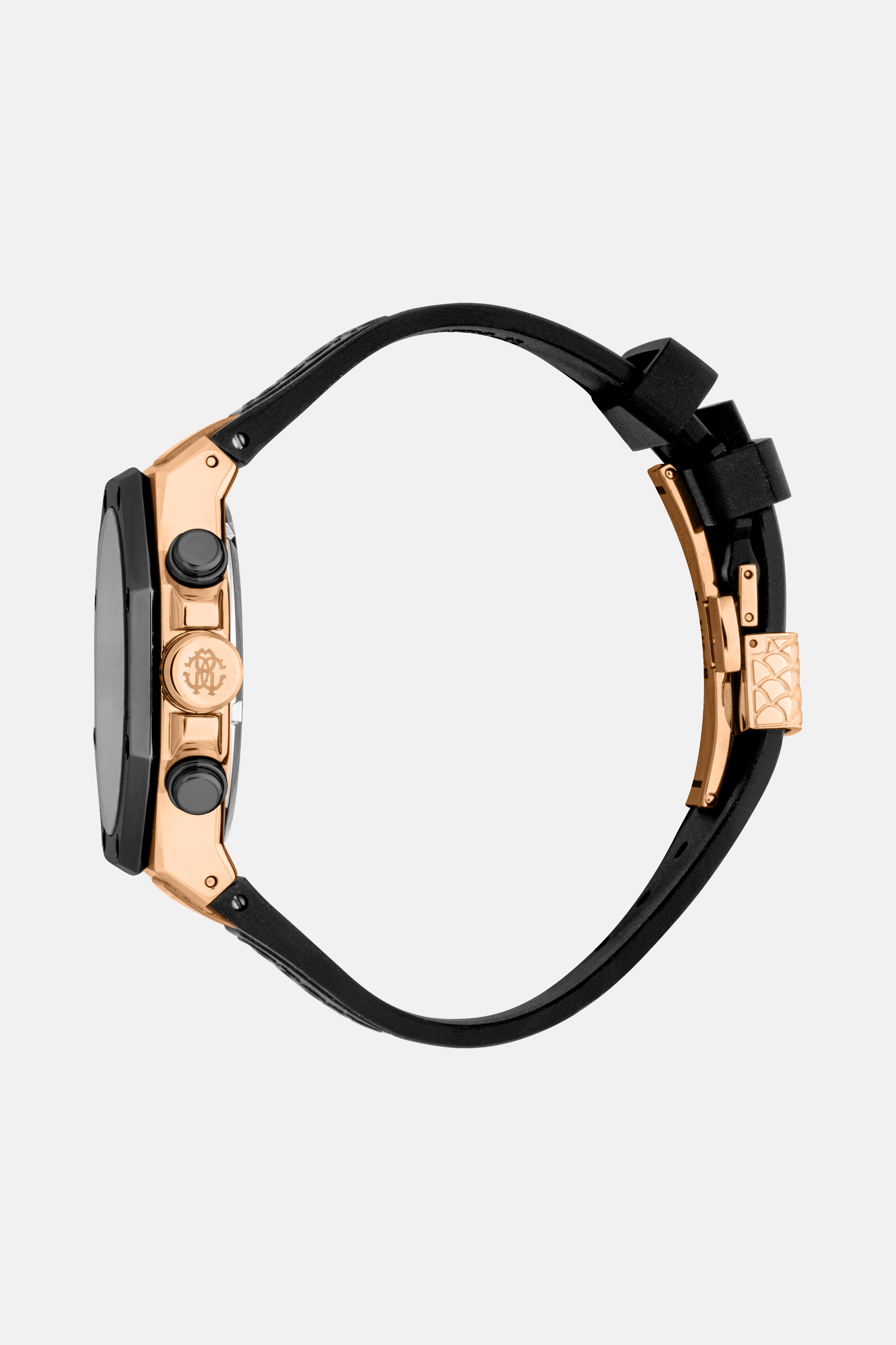  Roberto Cavalli Roberto Cavalli By Franck Muller Men Watch - Male Watches Rose Gold Black Blac Unica 