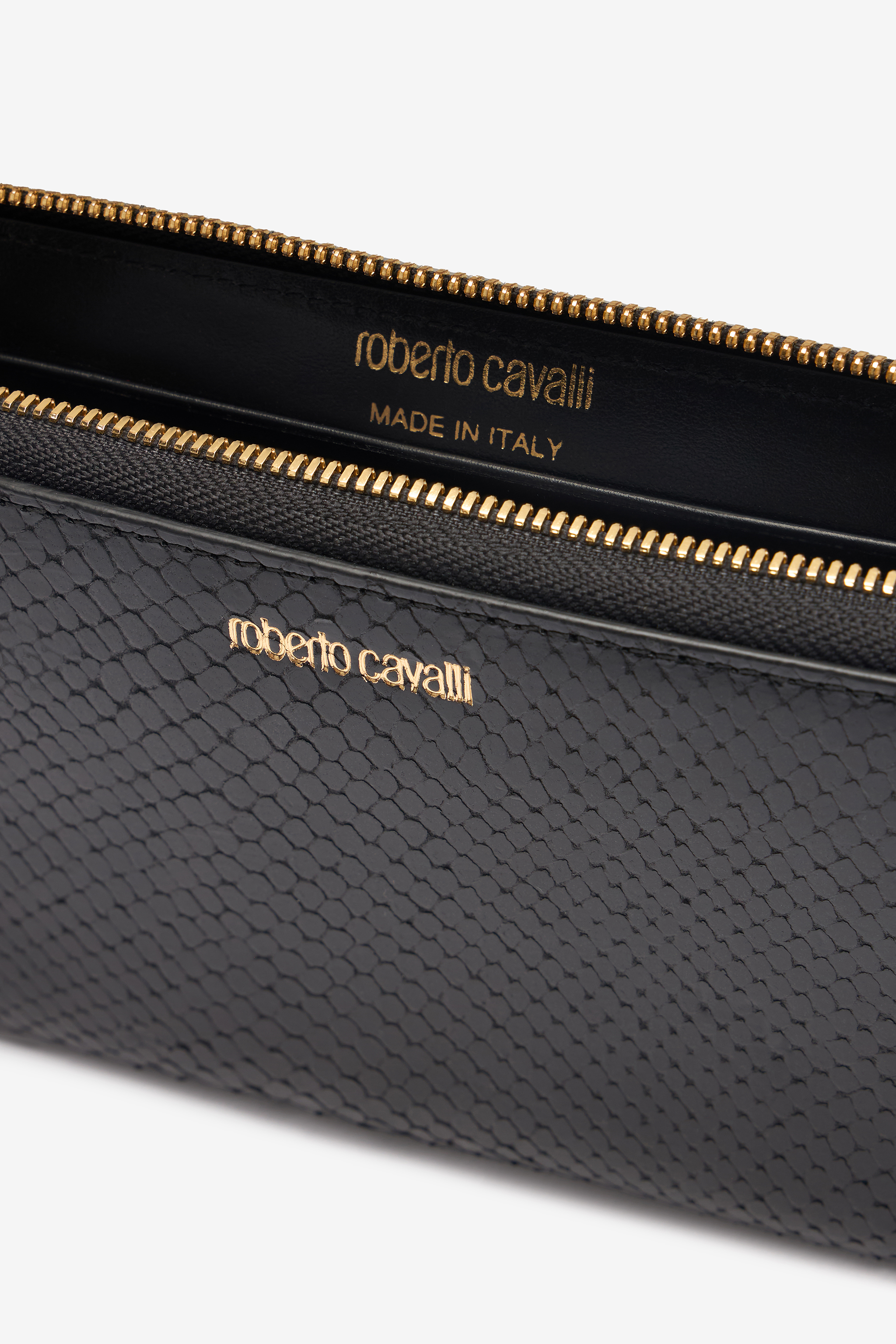 ROBERTO CAVALLI GELDBÖRSE MIT SCHLANGENSCHUPPEN-EFFEKT