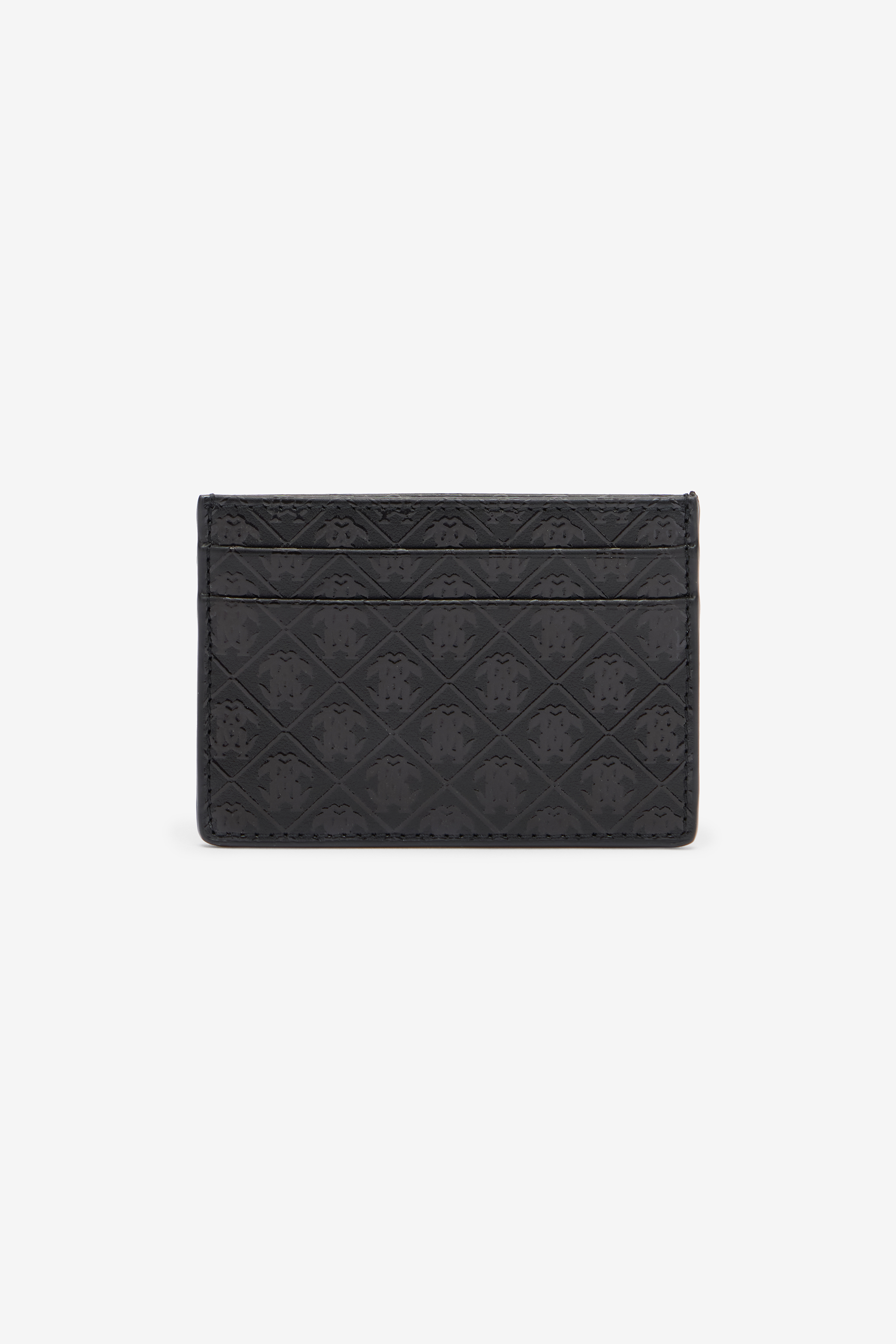  Roberto Cavalli Card Holder With All-over Mirror Snake Monogram - Male Promo Sale Fw2025 Black Unica 