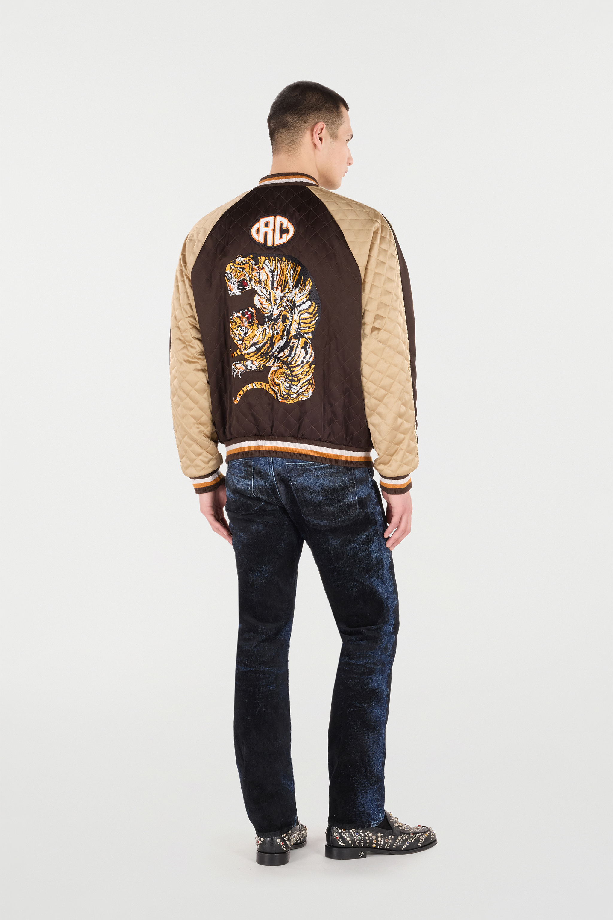 Bomber Jacket With Tigers