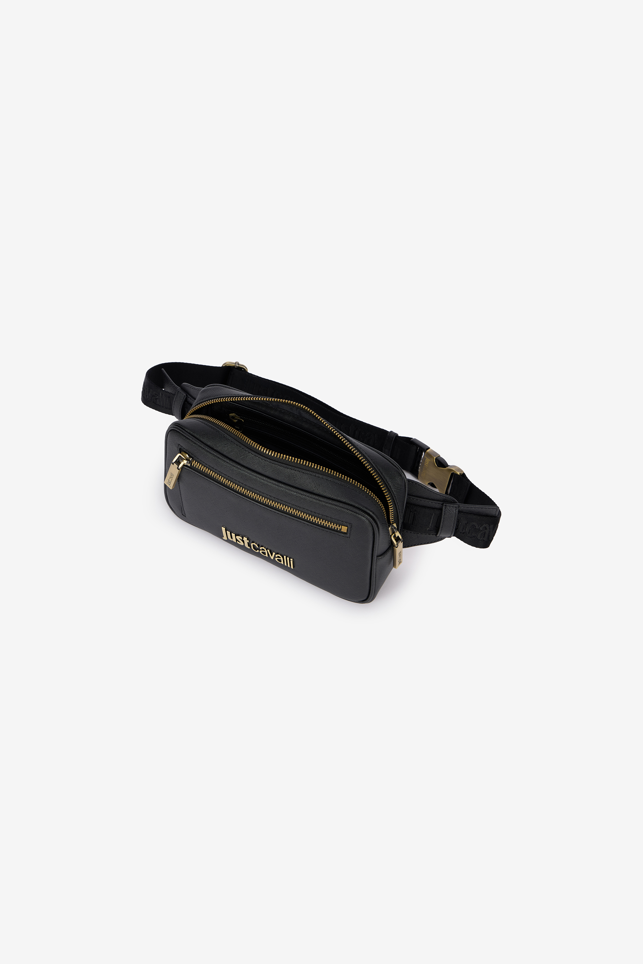 Black Belt Bag With Logo