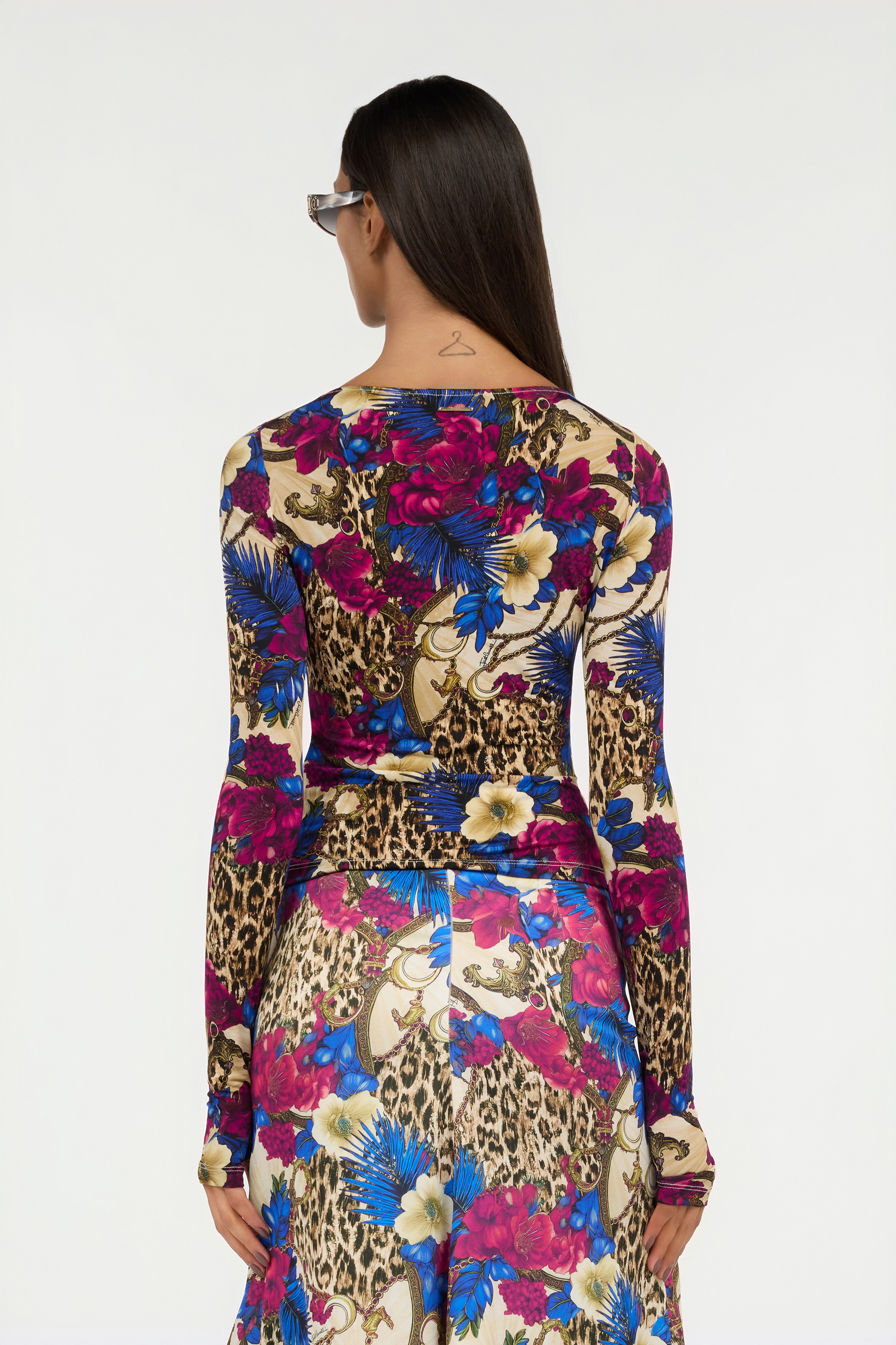 Flower Leopard Print T-Shirt
